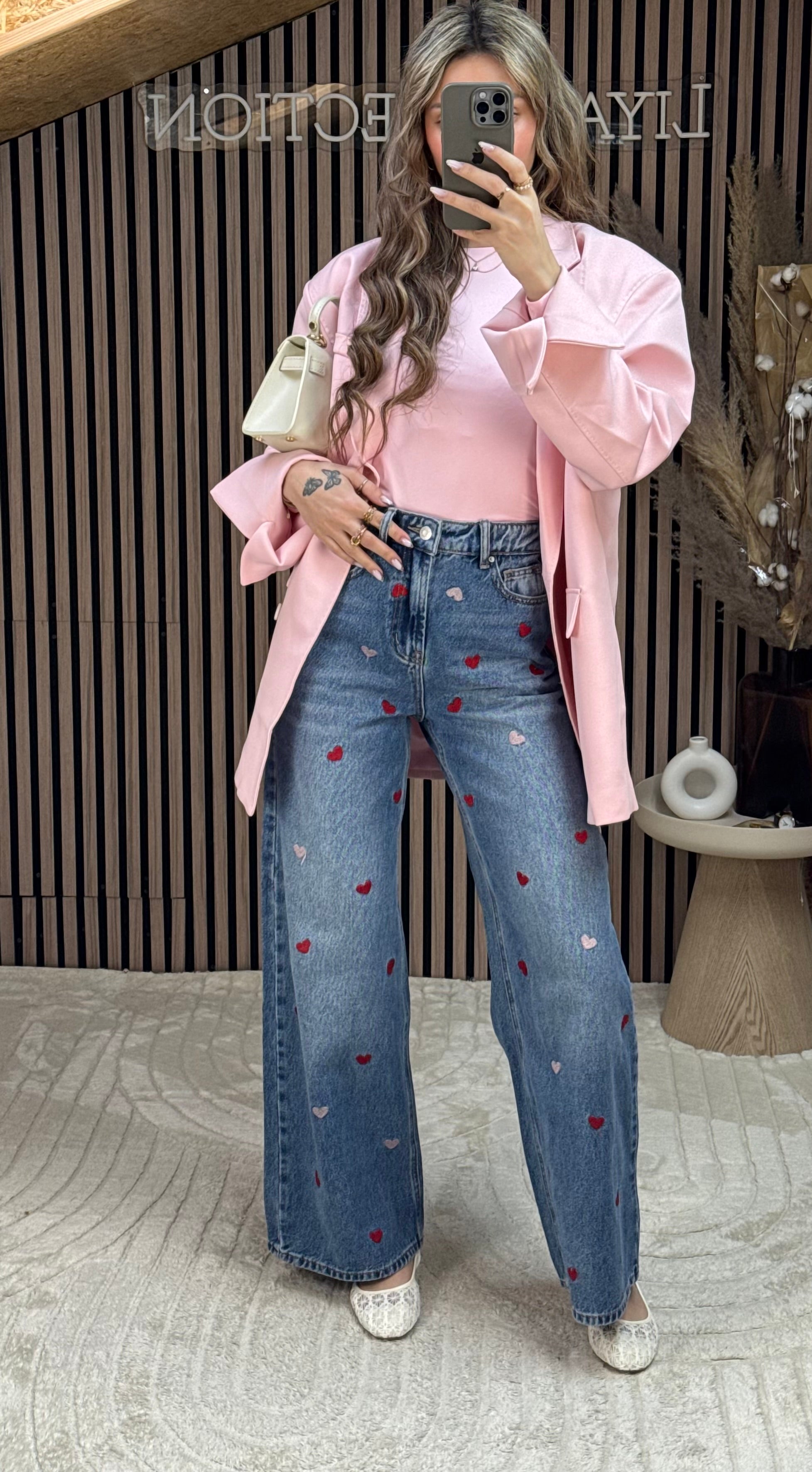 Pantalon avec cœurs