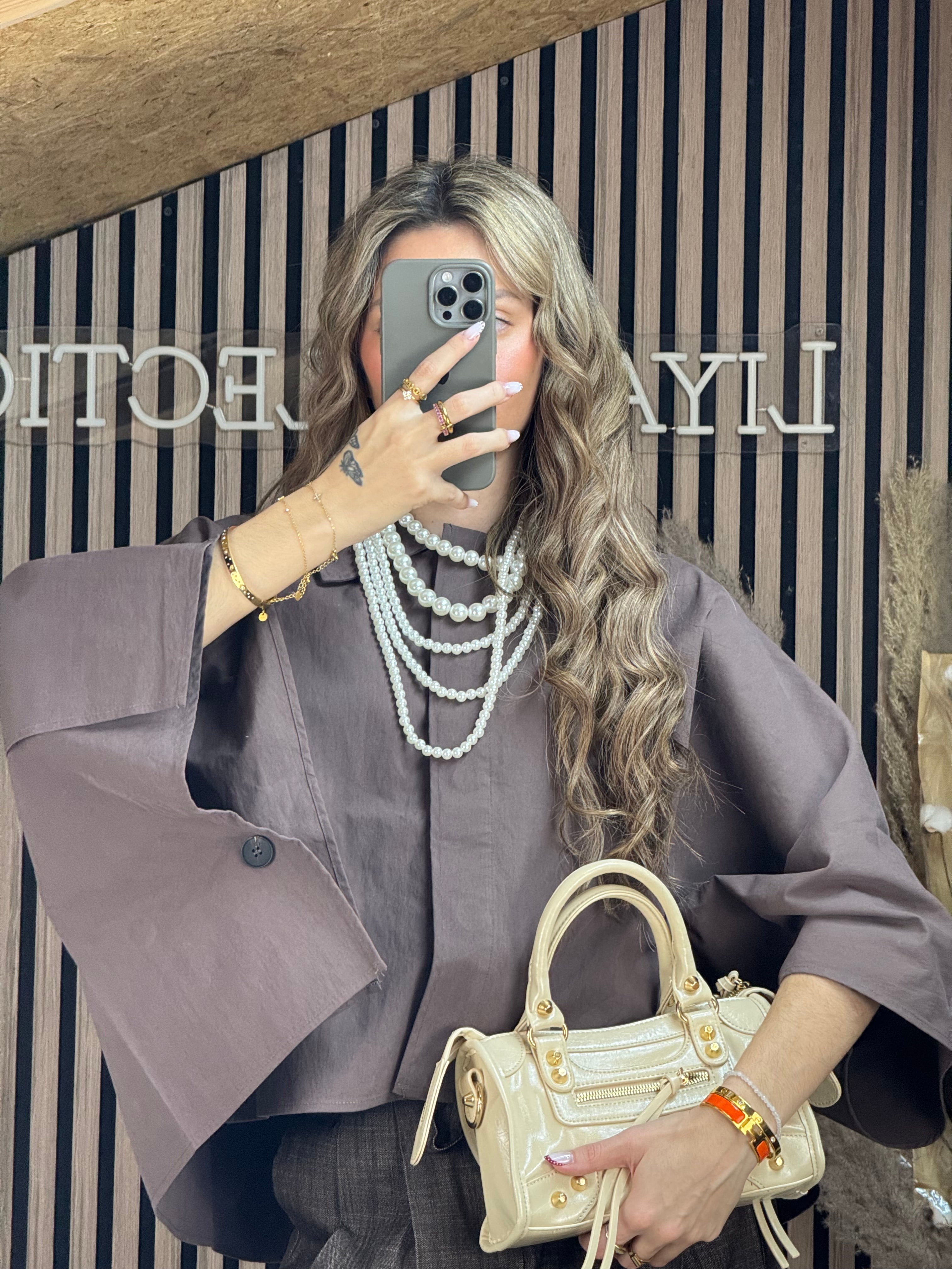 Cape/ Chemise marron