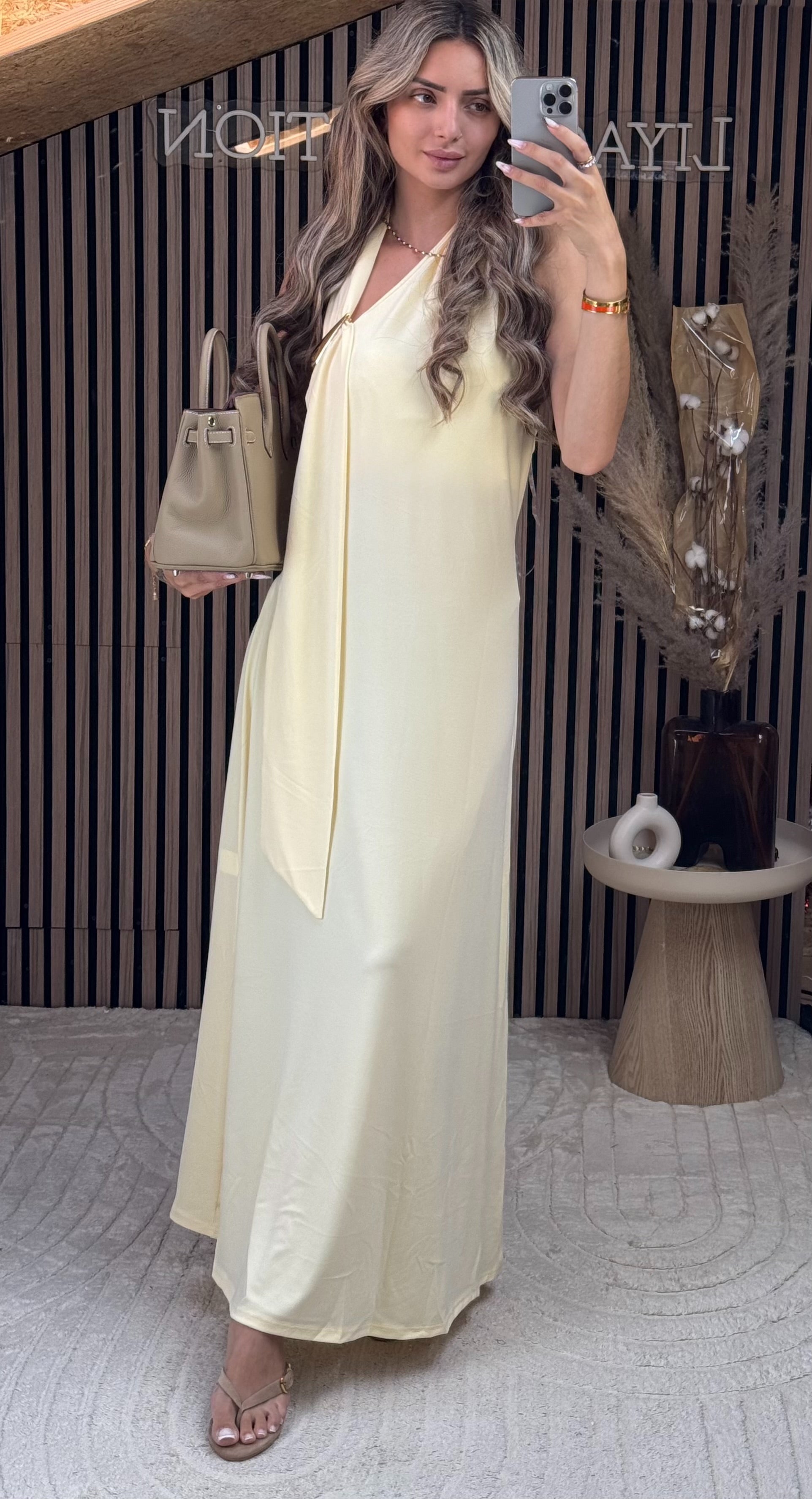 Robe fluide jaune