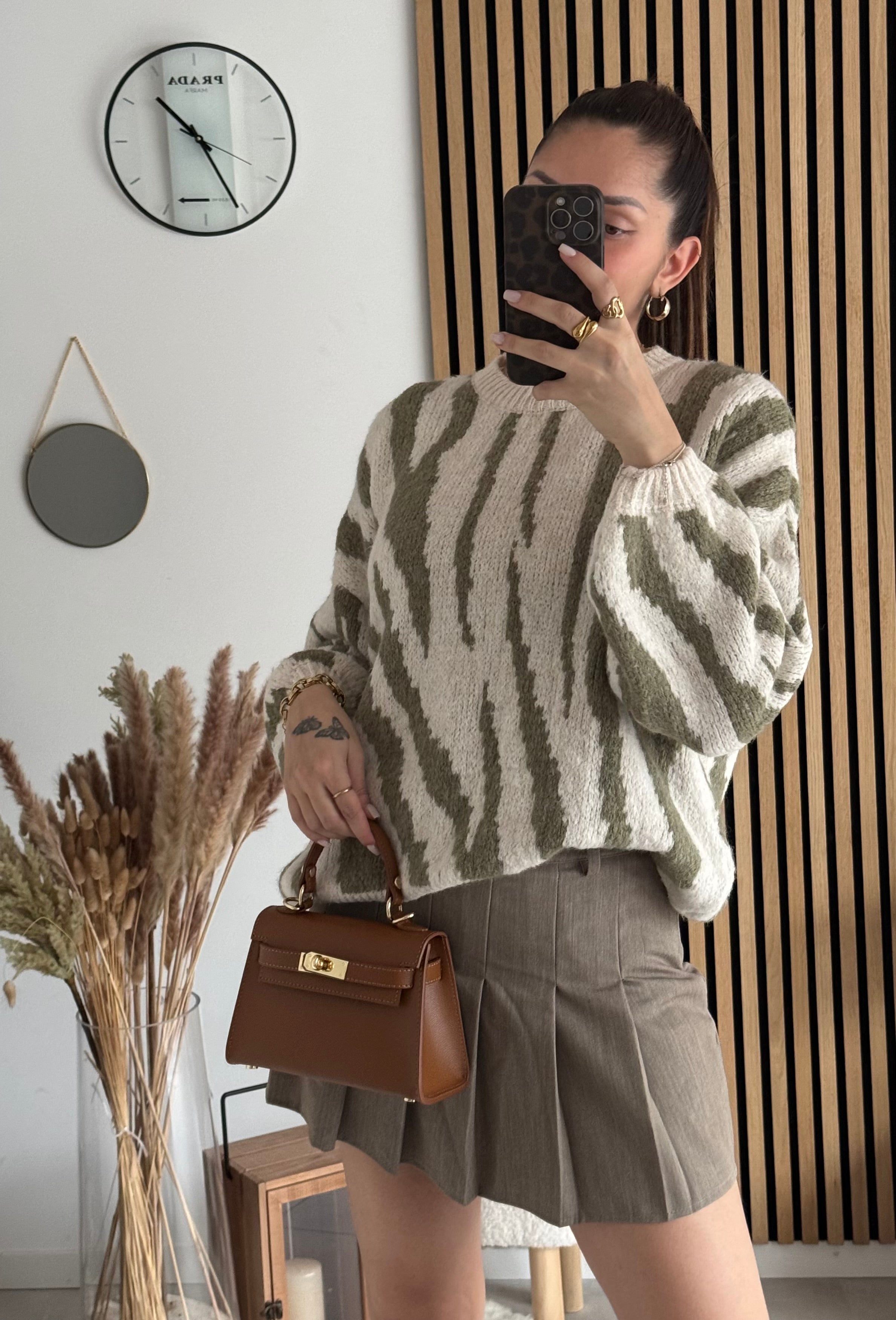 Sac inspi H Camel Grainé - 100% Cuir 🇮🇹
