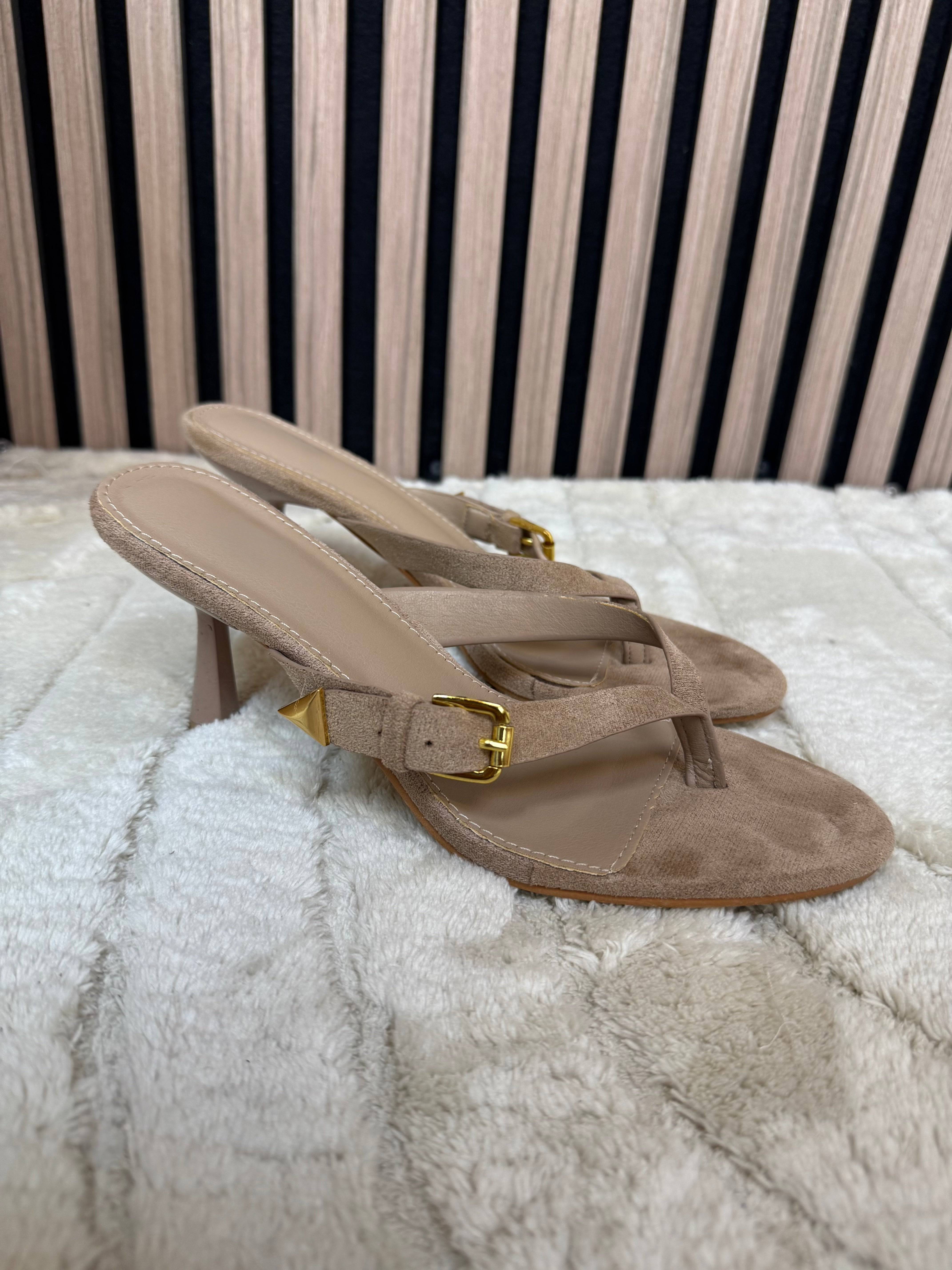 Sandales à talons Taupe
