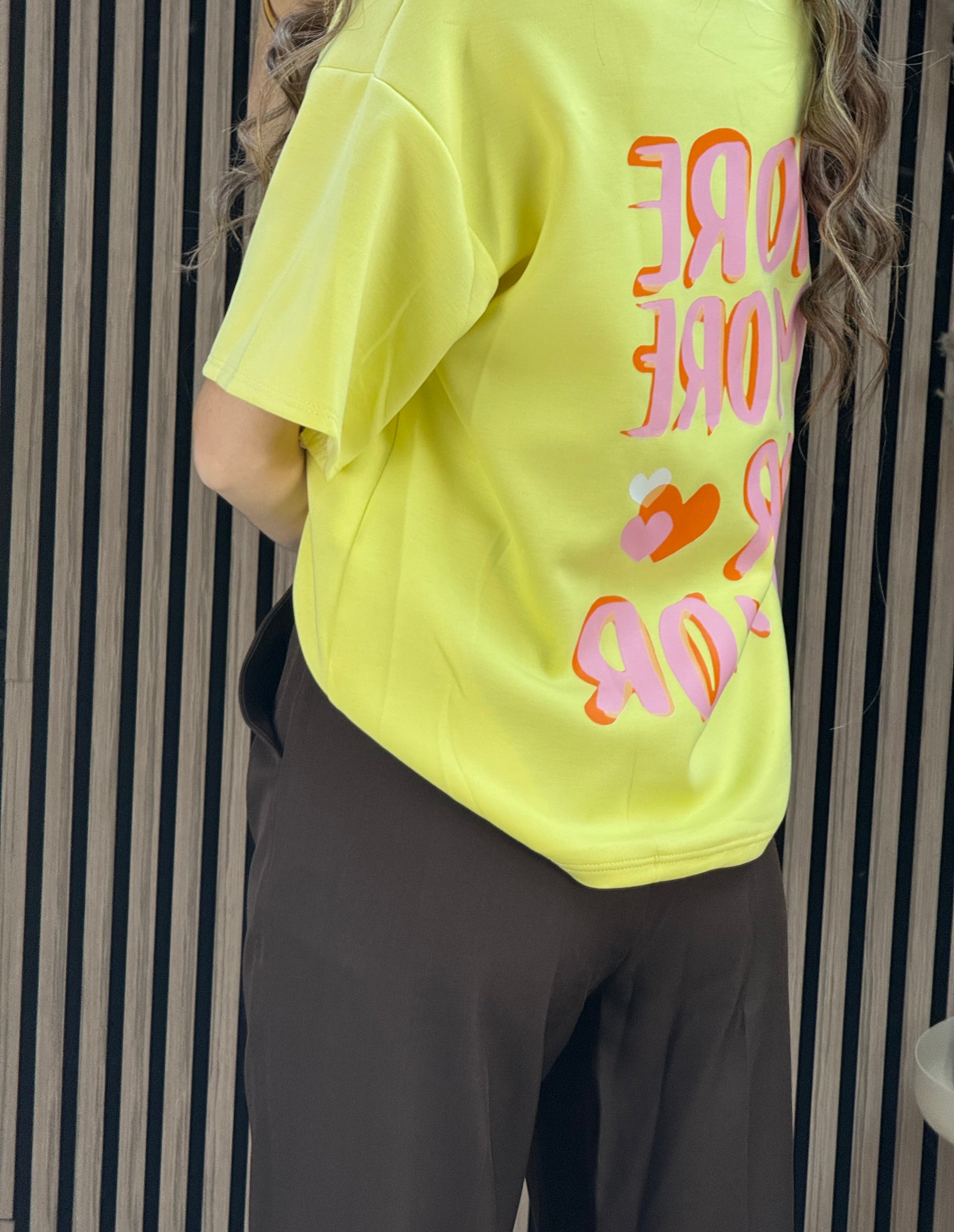 T-Shirt Amore jaune