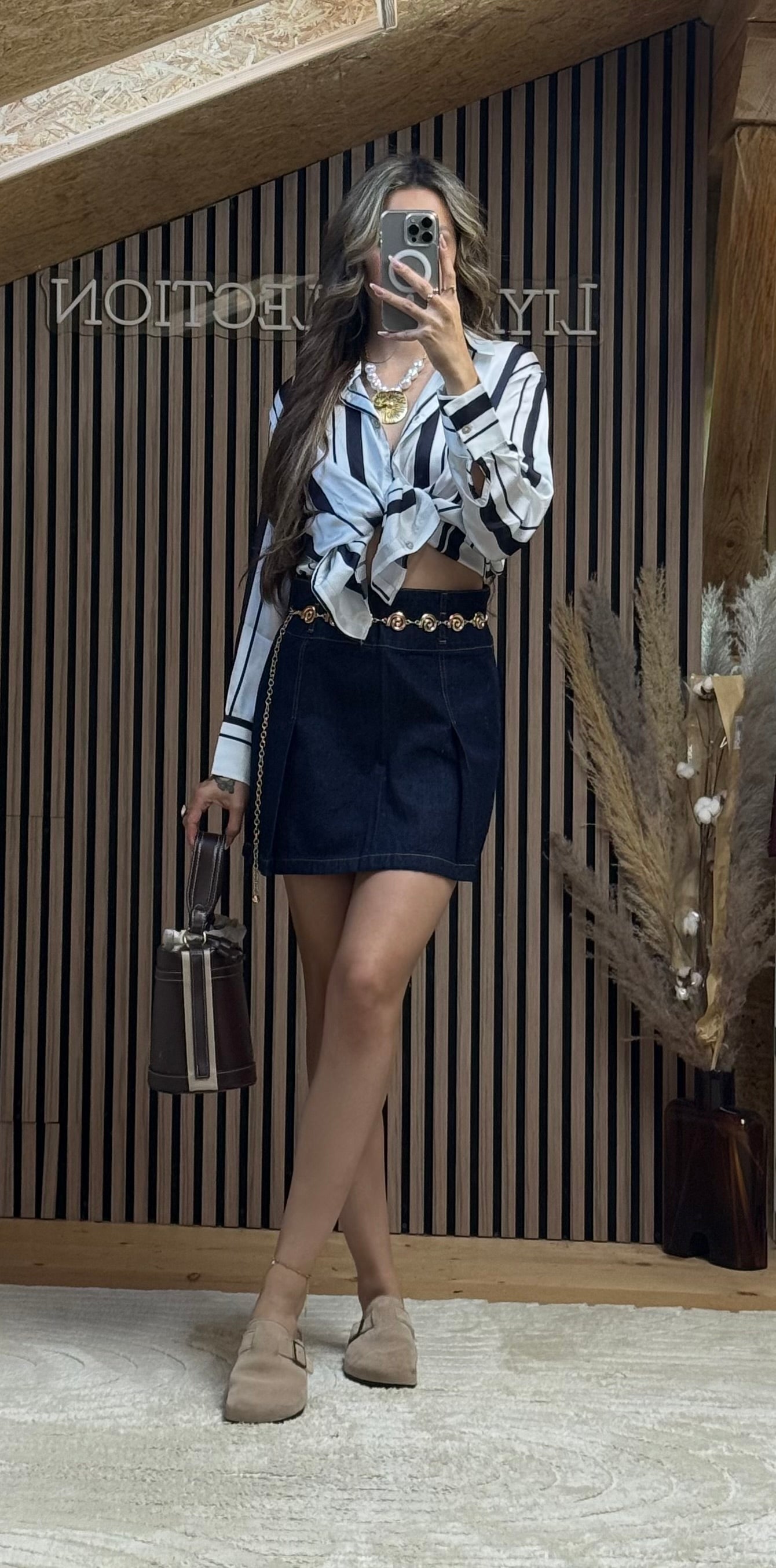 Jupe Elia Bleu