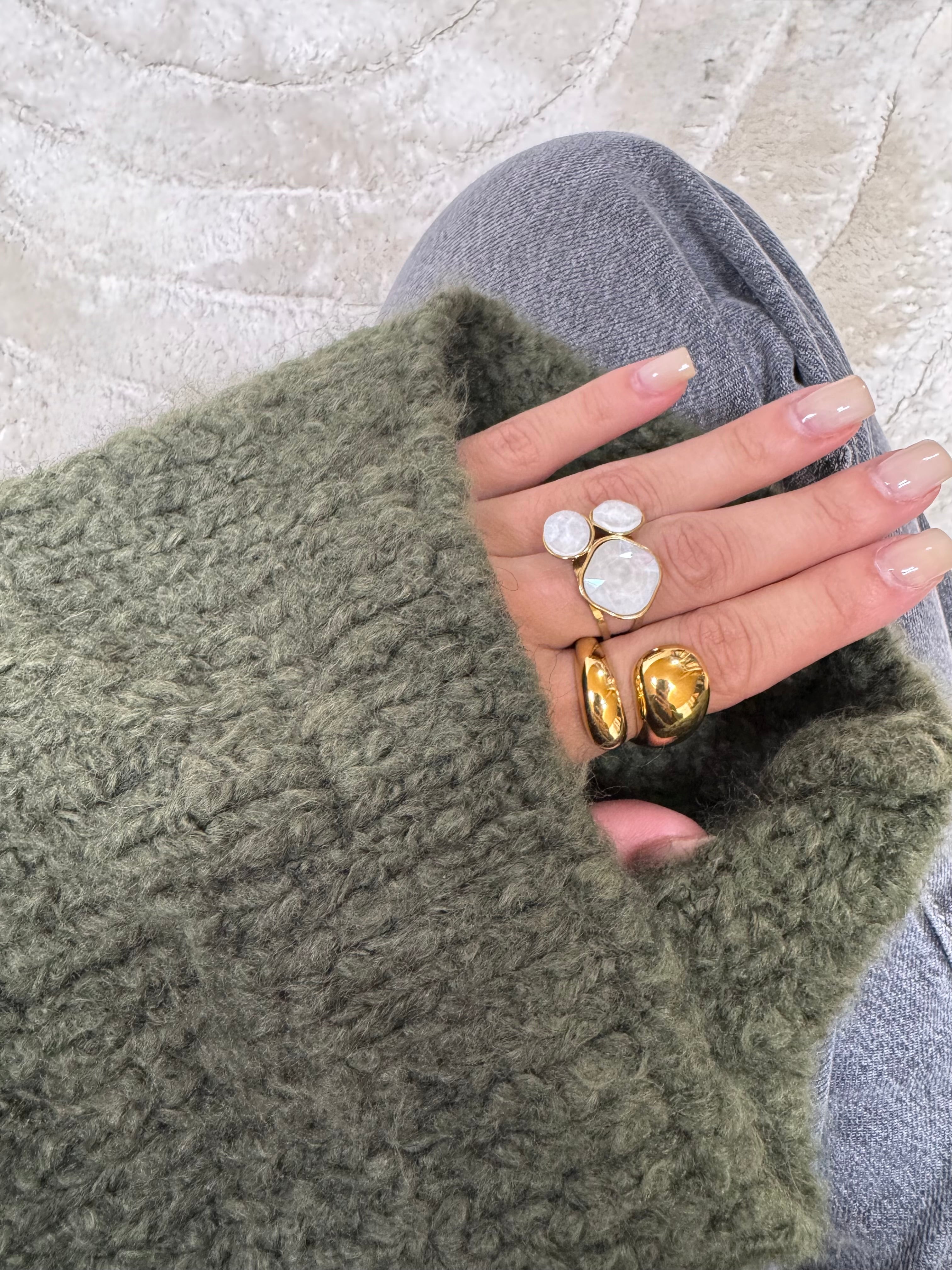 Bague Meva Blanc
