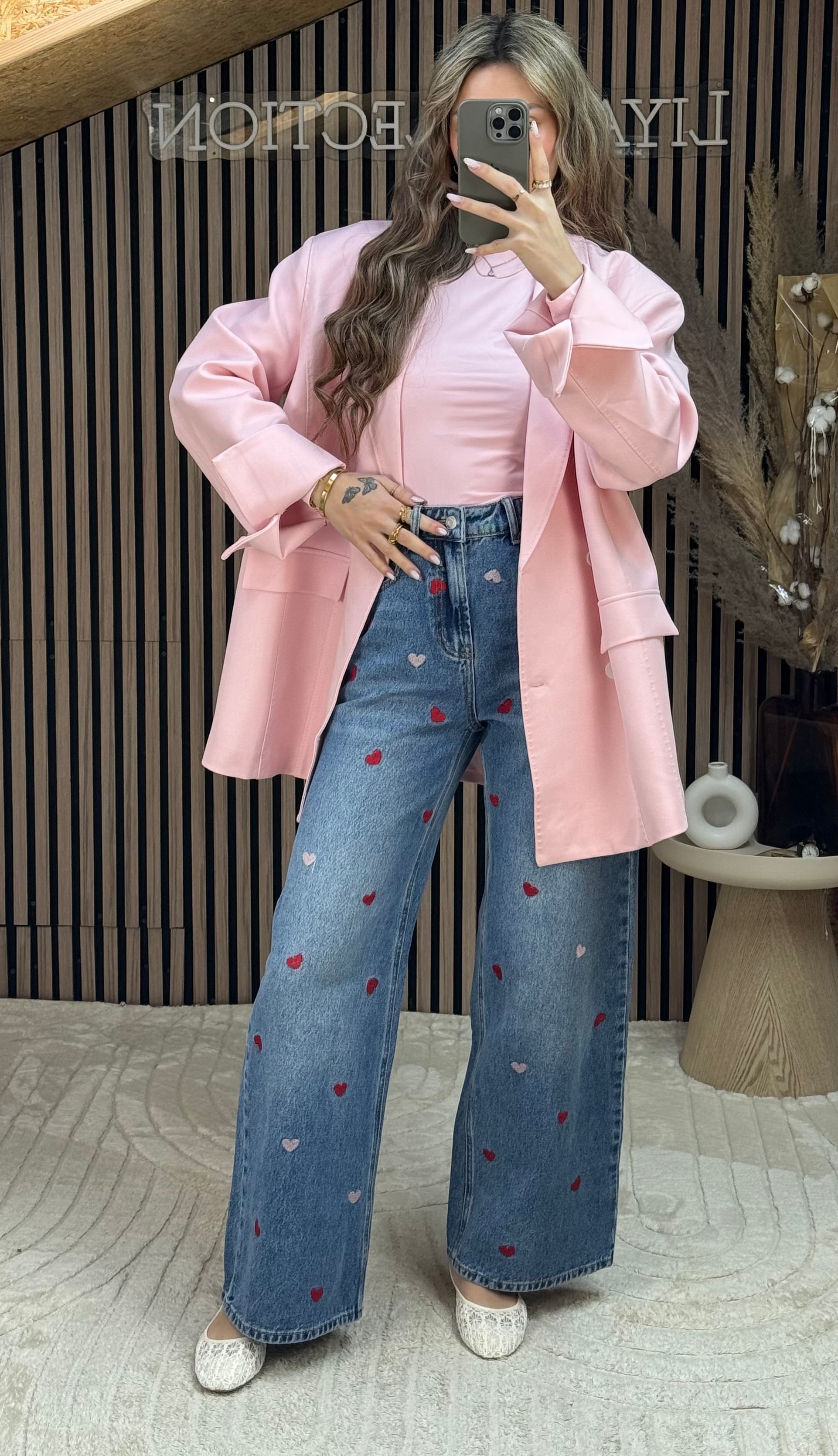 Pantalon avec cœurs