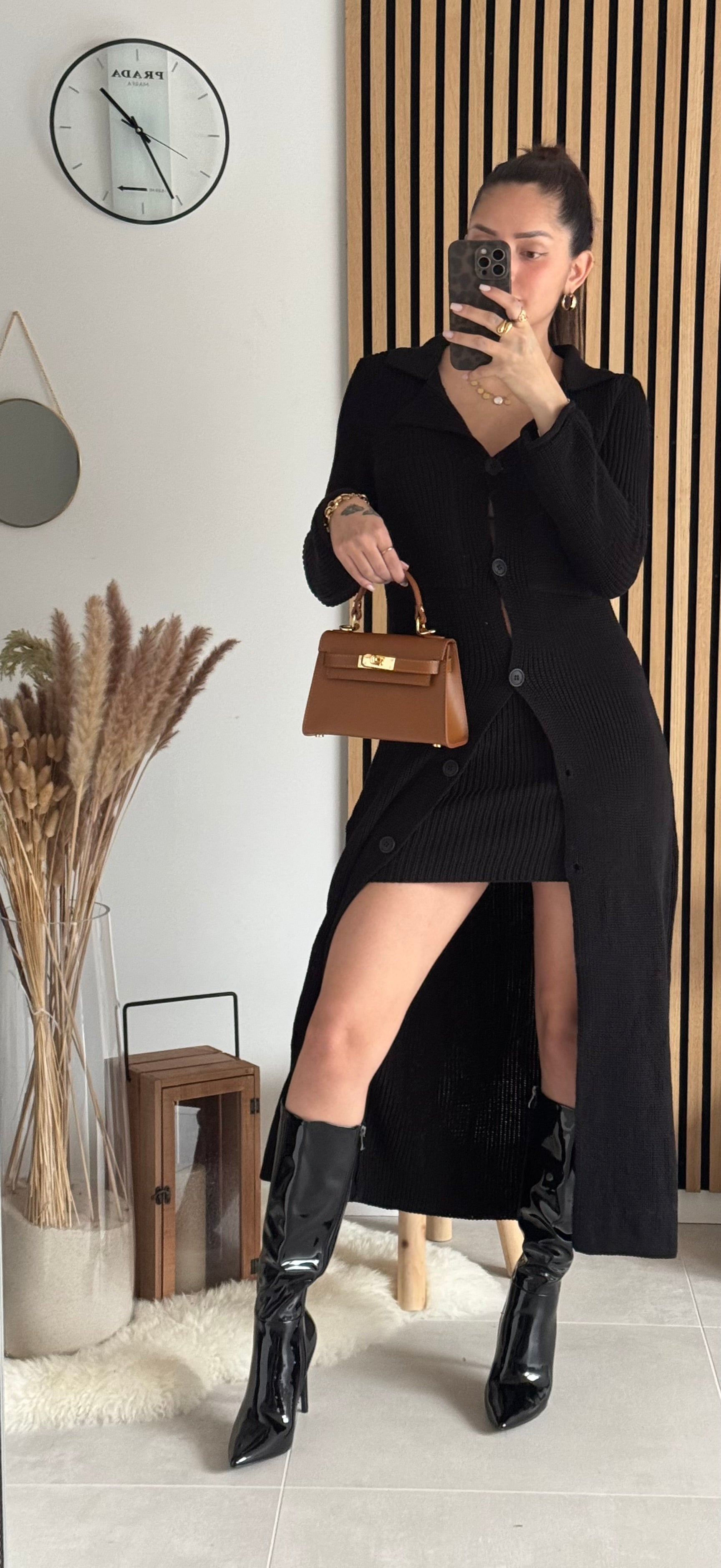 Sac inspi H Camel Grainé - 100% Cuir 🇮🇹