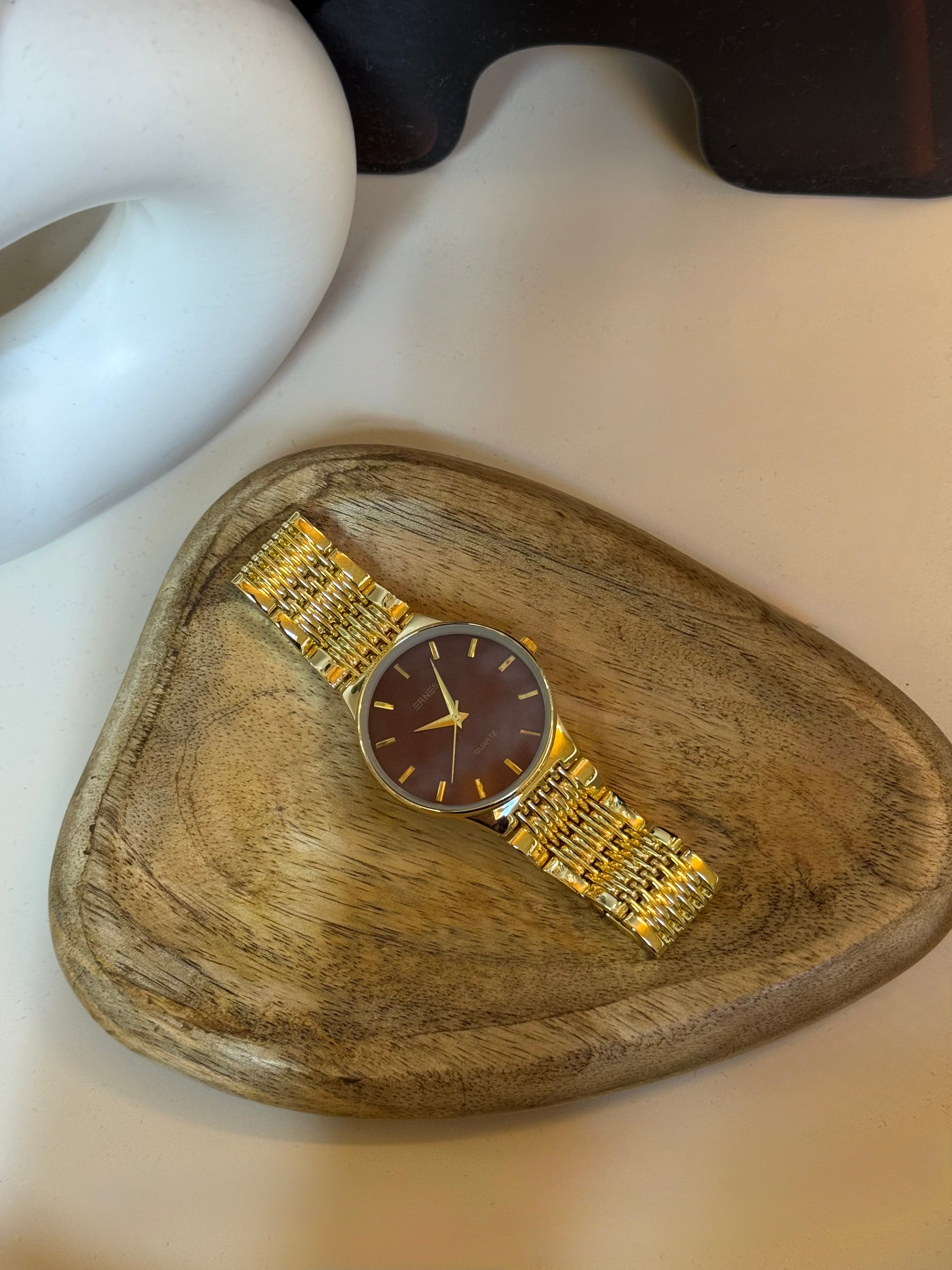 Montre Ernest marron