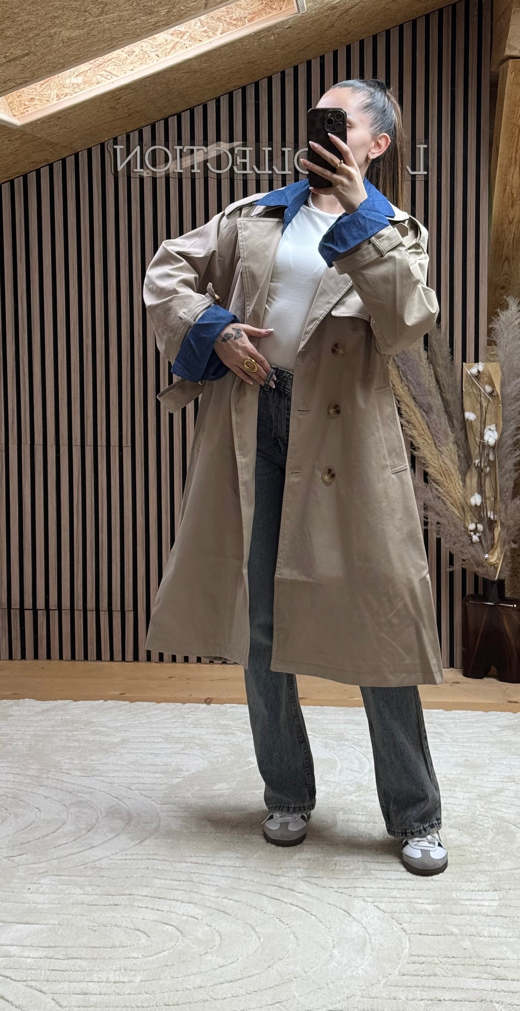 Trench Revers Jeans