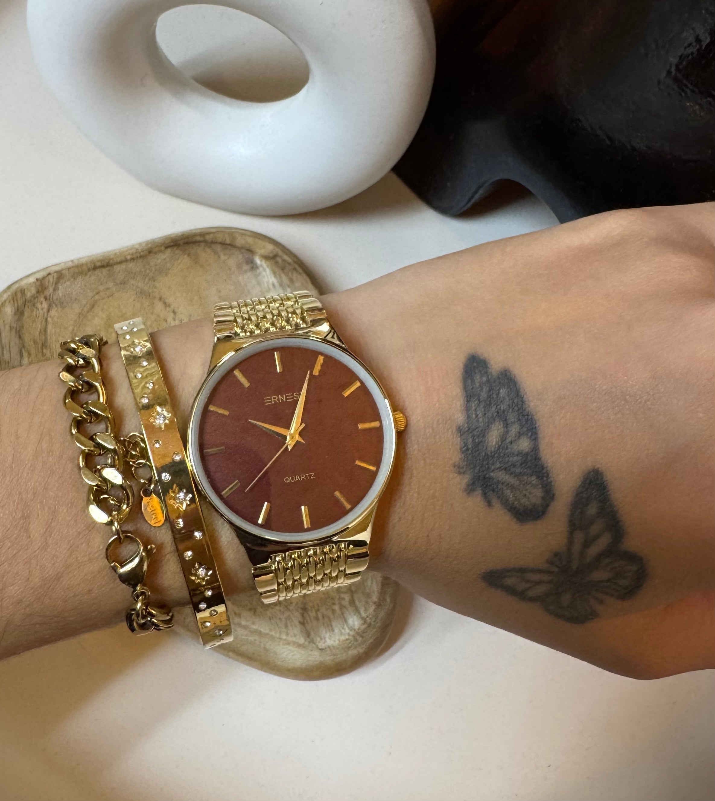 Montre Ernest marron