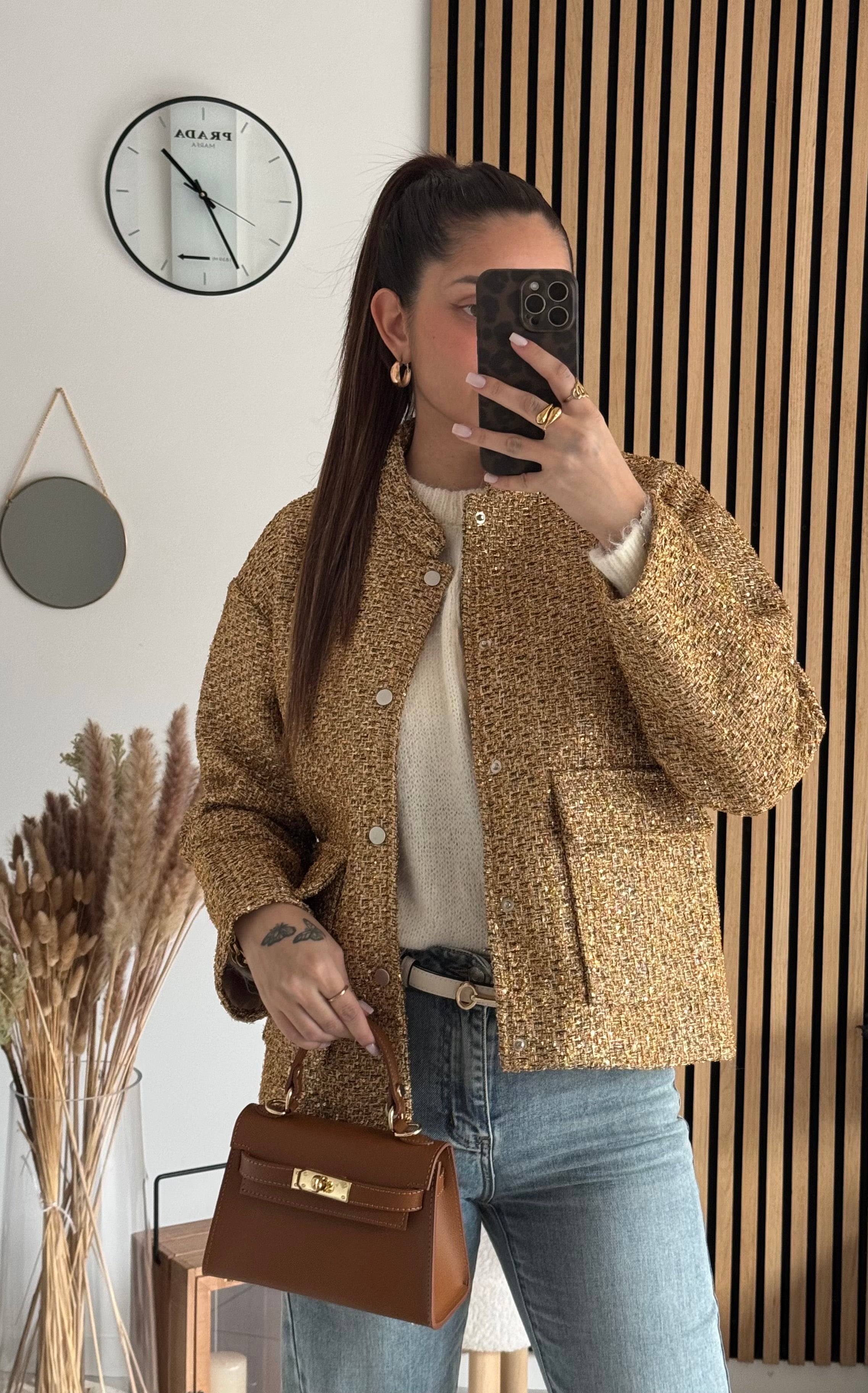 Sac inspi H Camel Grainé - 100% Cuir 🇮🇹