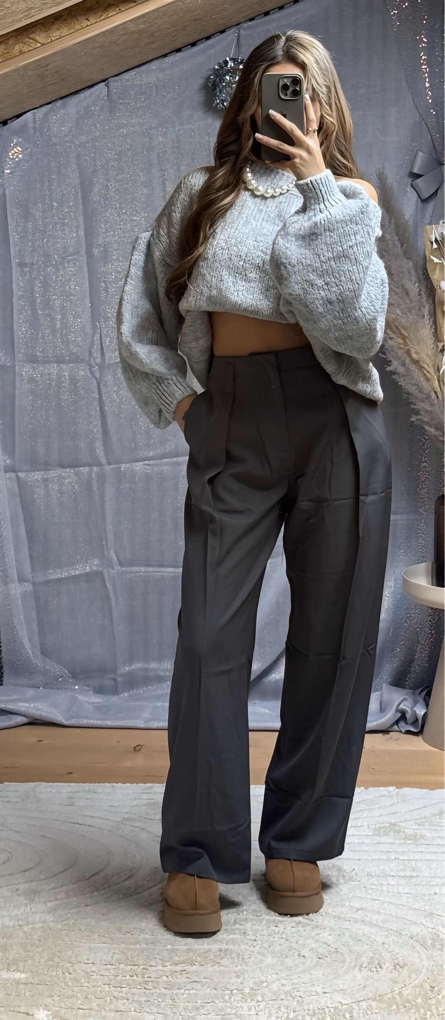 Pull Larissa Gris Clair