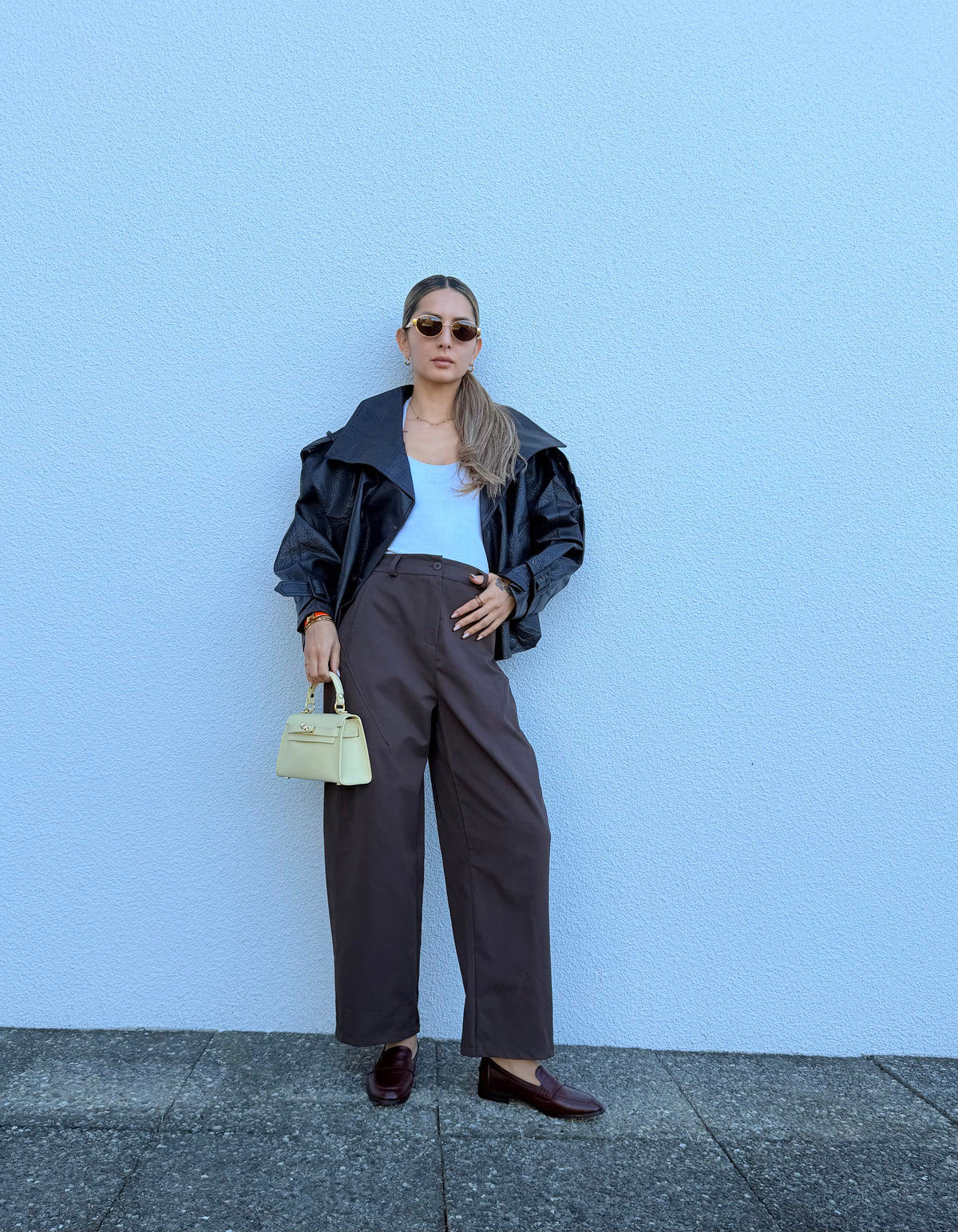 Pantalon ballon Marron