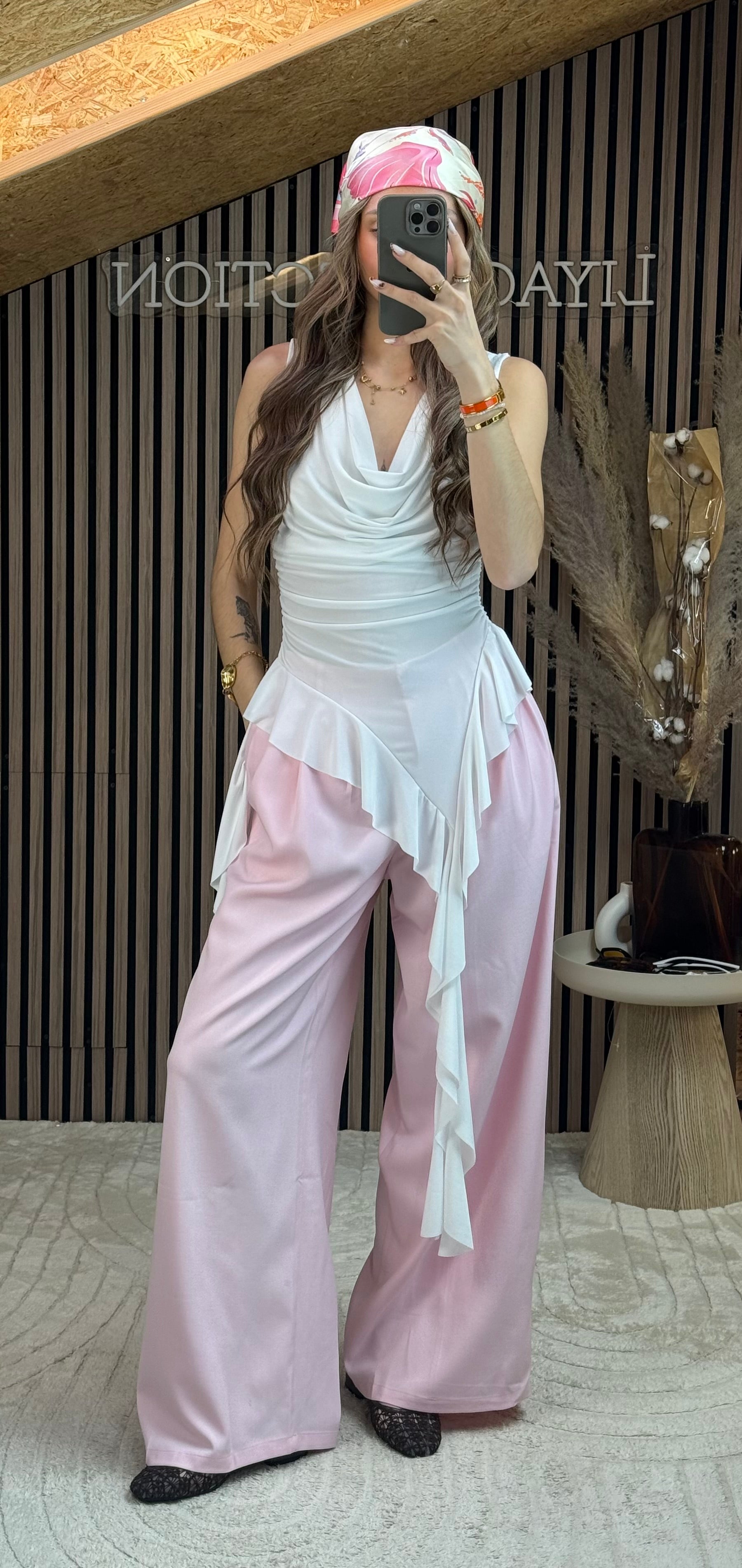 Pantalon laïa rose