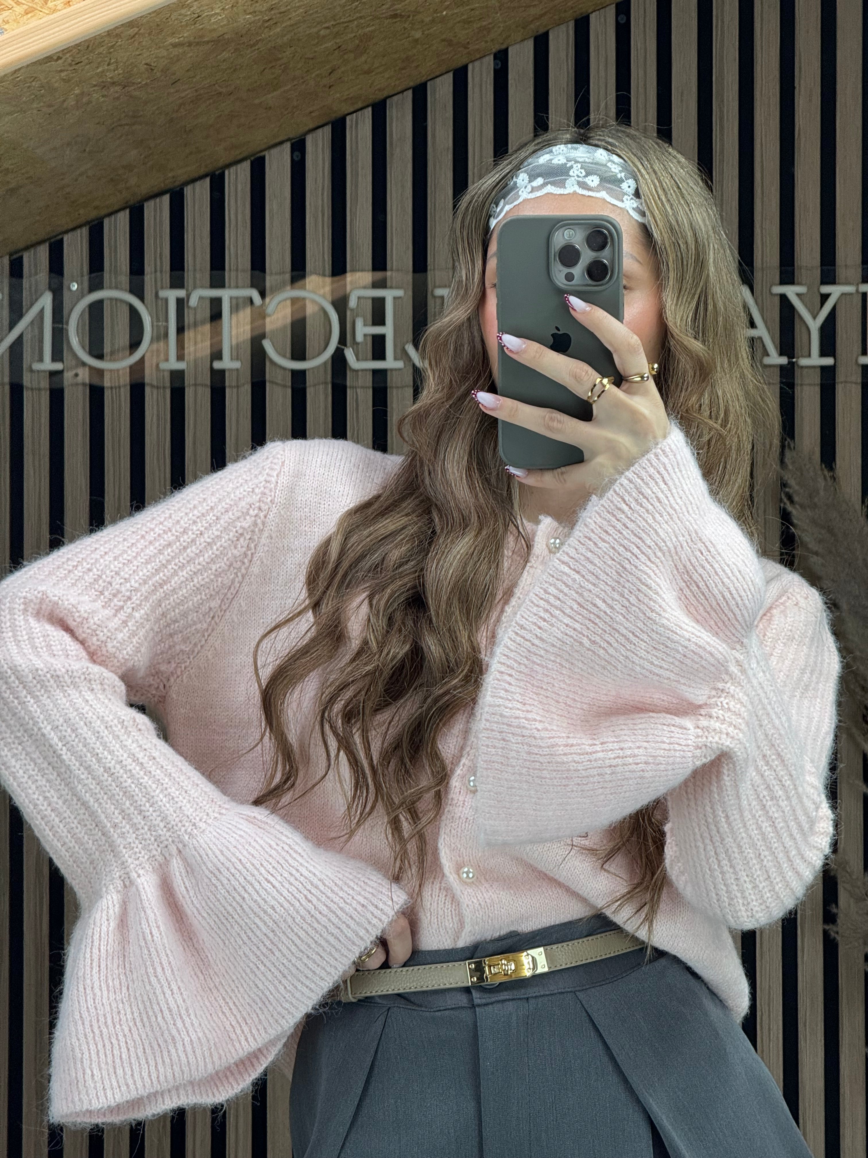 Foulard brodé Dentelle blanc