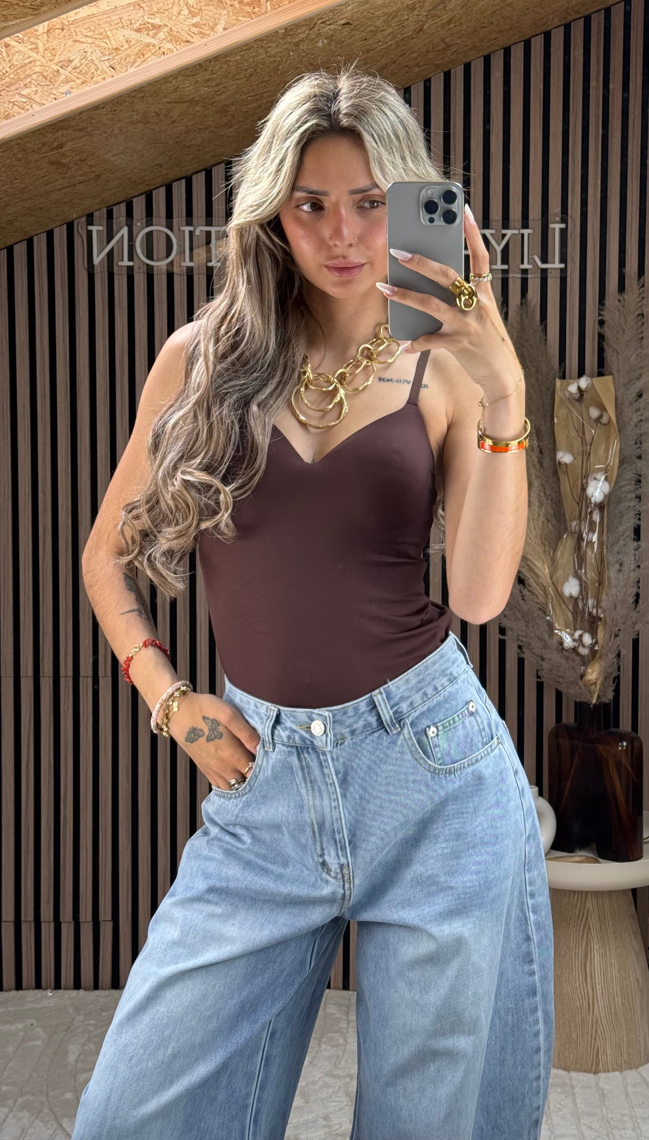 Top inspi Hélène marron