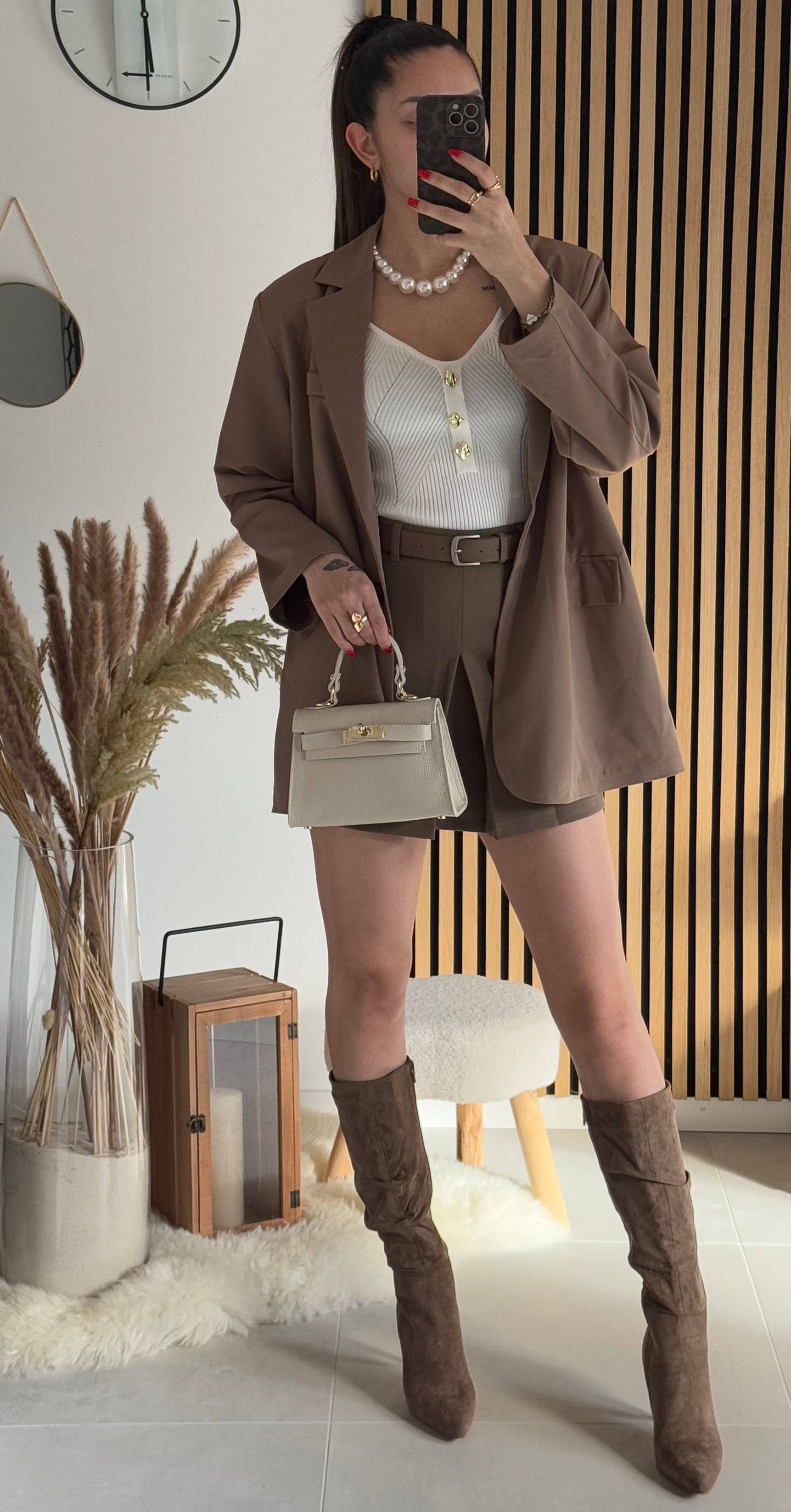 Sac inspi H Beige - 100% cuir 🇮🇹