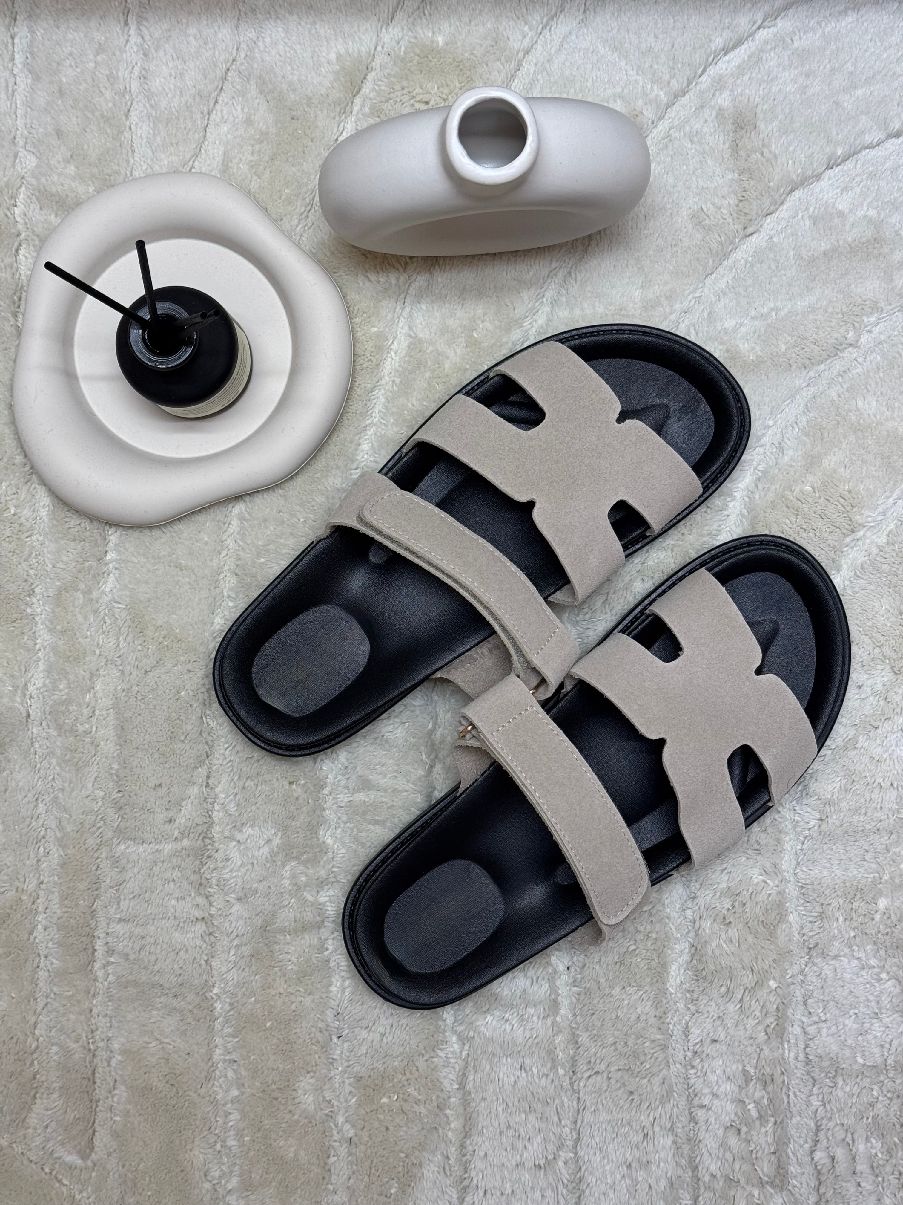 Claquettes Inspi H Beige/Taupe