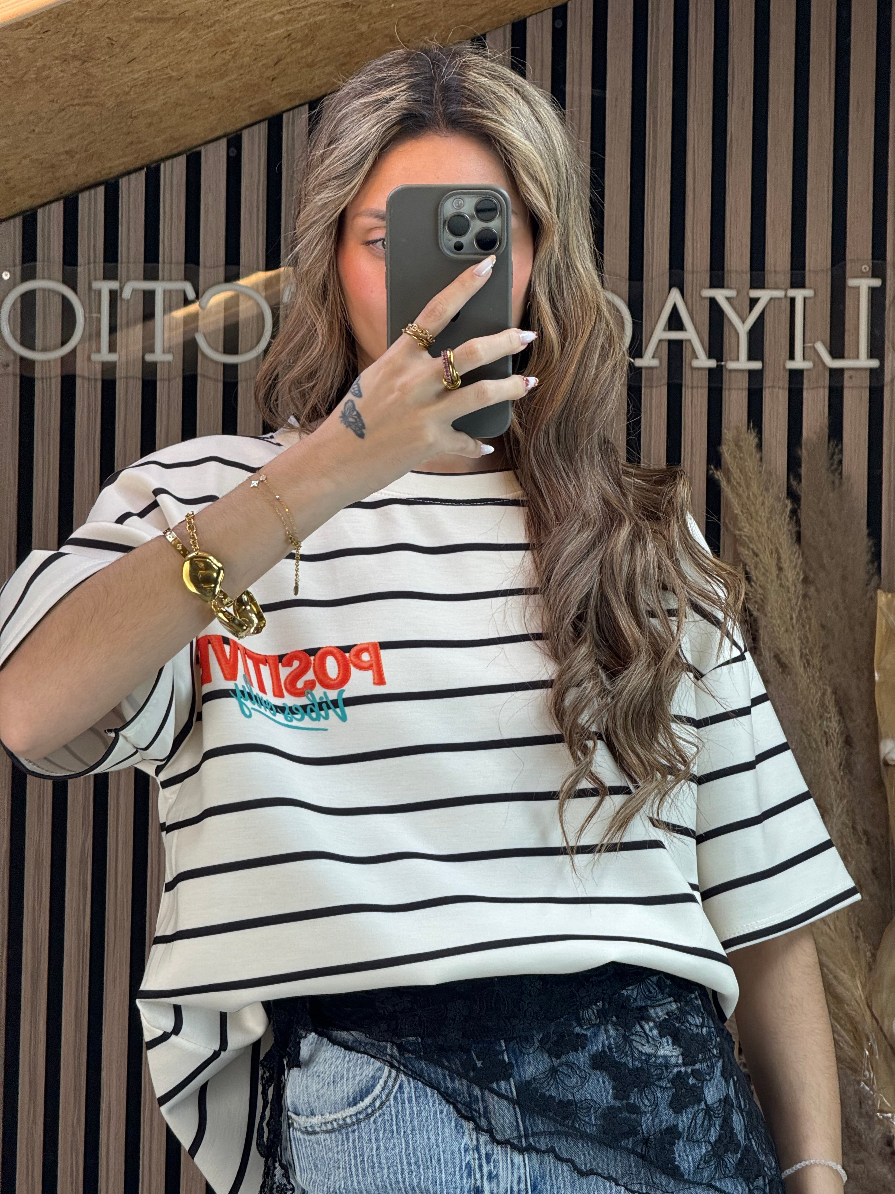 T-Shirt Positive Blanc