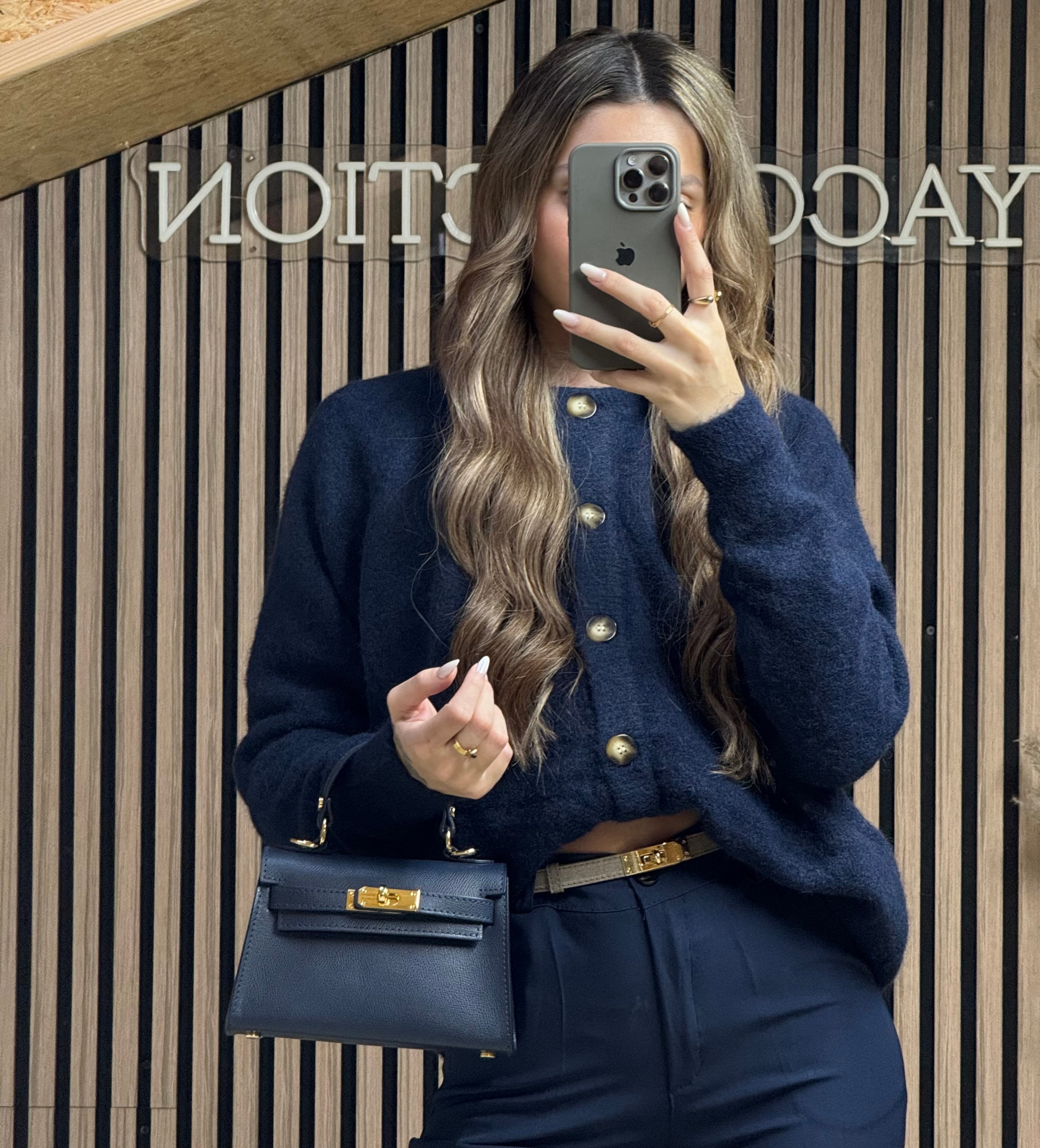 Cardigan Alpaga Bleu Marine