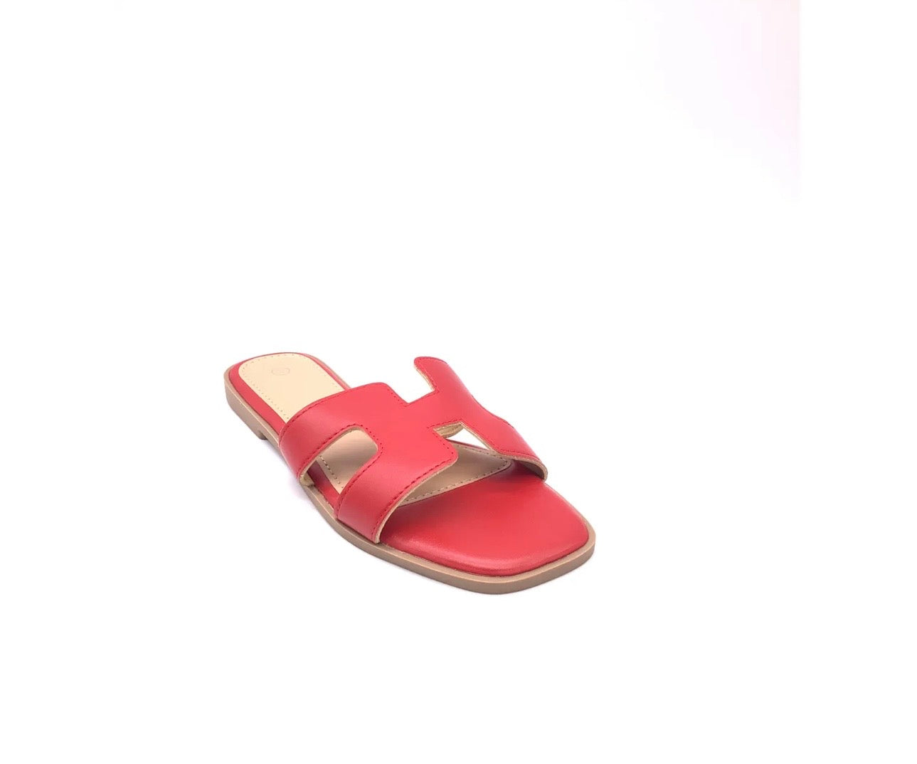 Claquettes inspi Oriane Rouge