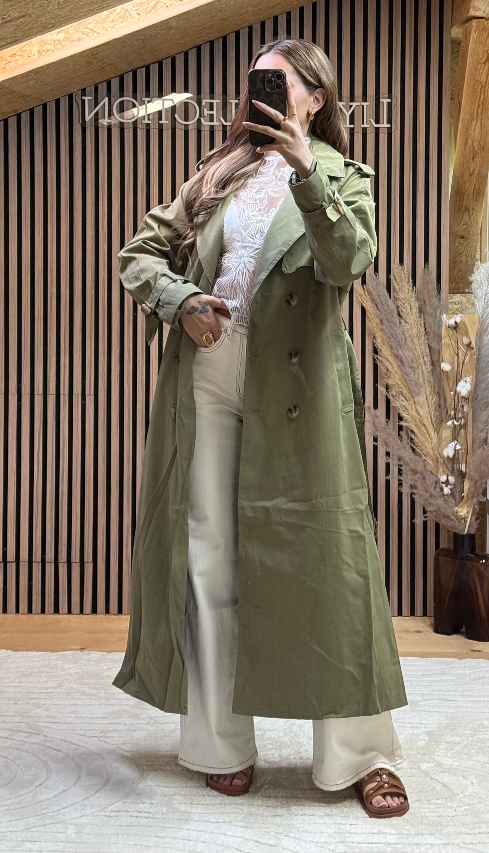 Trench Lana Kaki