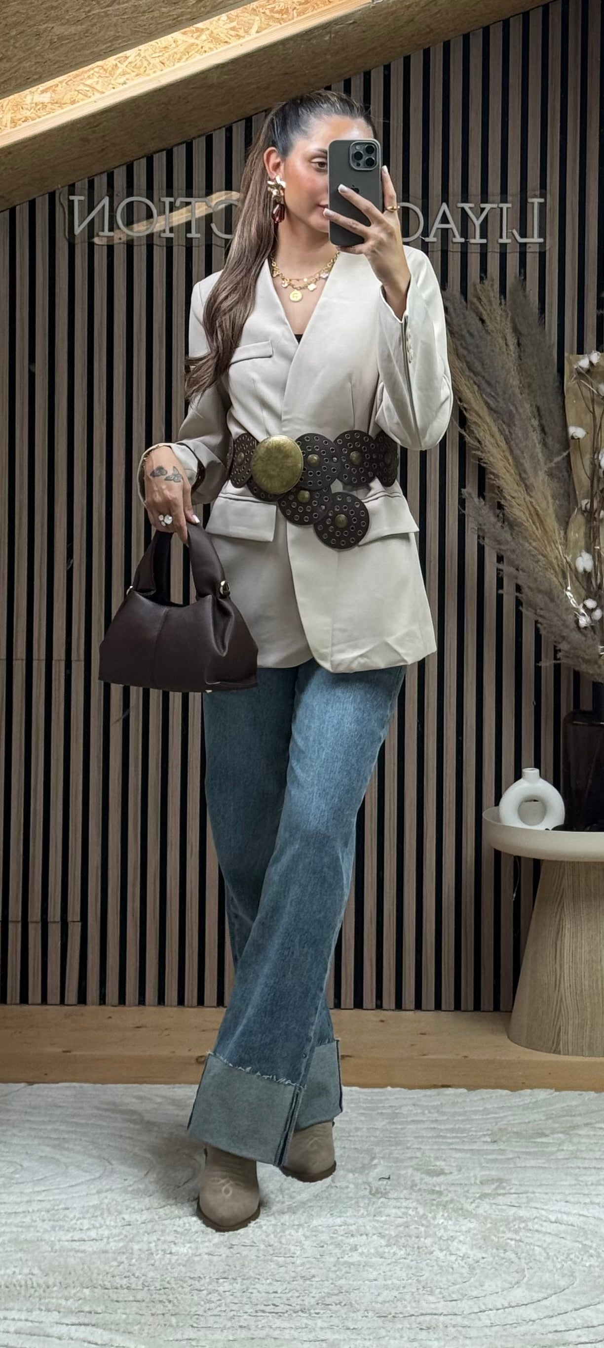 Blazer Acia Taupe Clair
