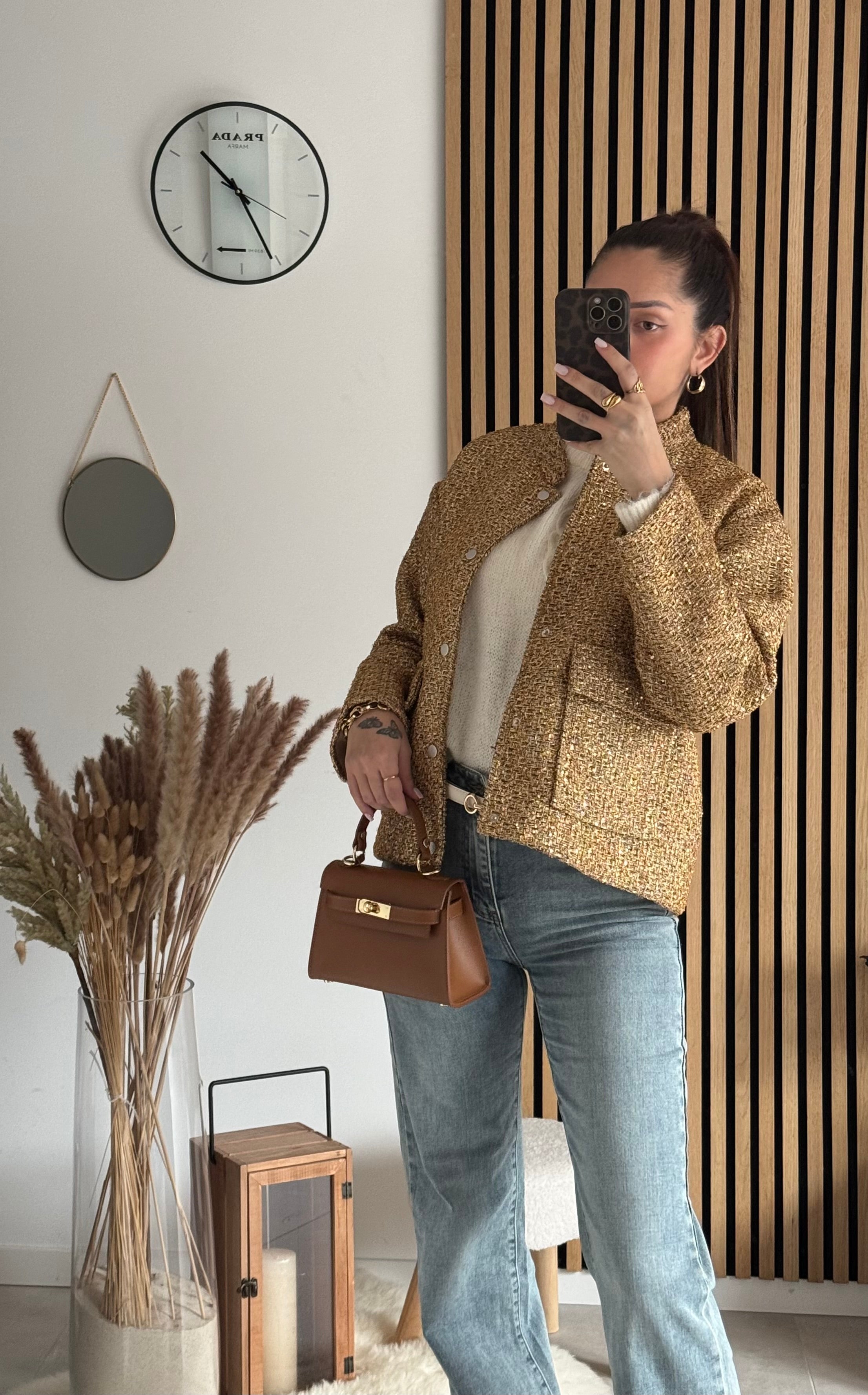 Sac inspi H Camel Grainé - 100% Cuir 🇮🇹