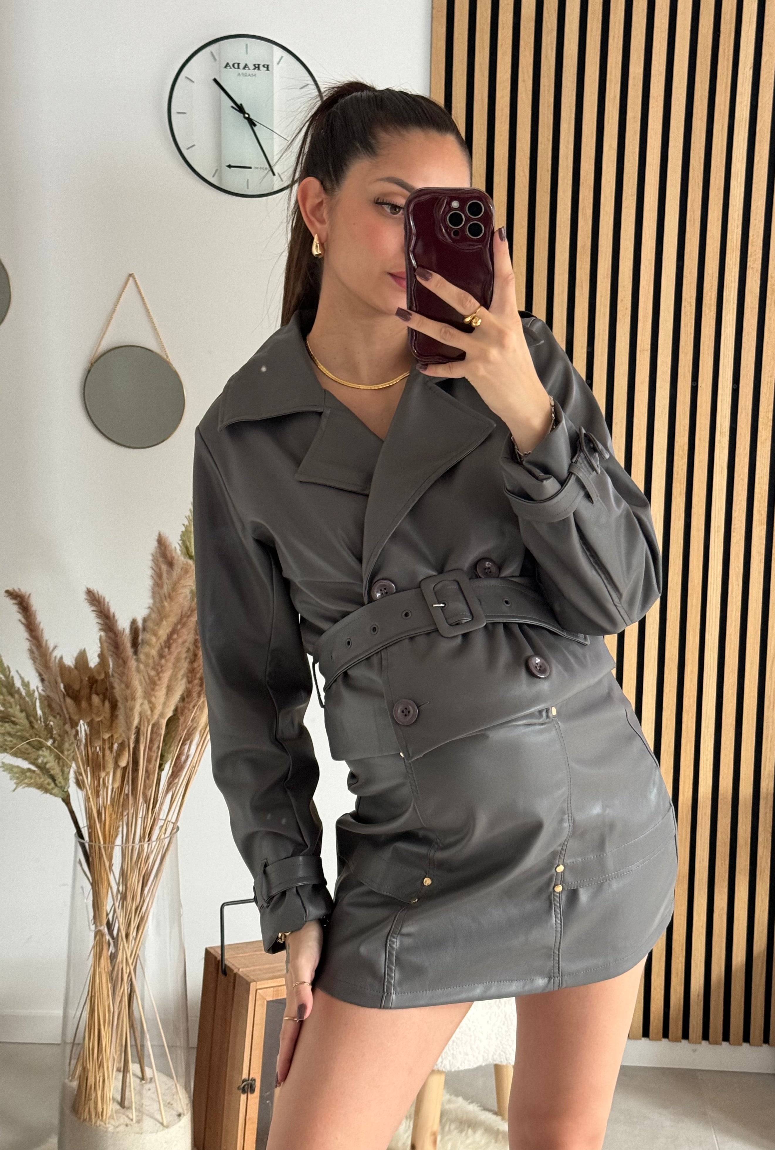 Jupe Amora Gris