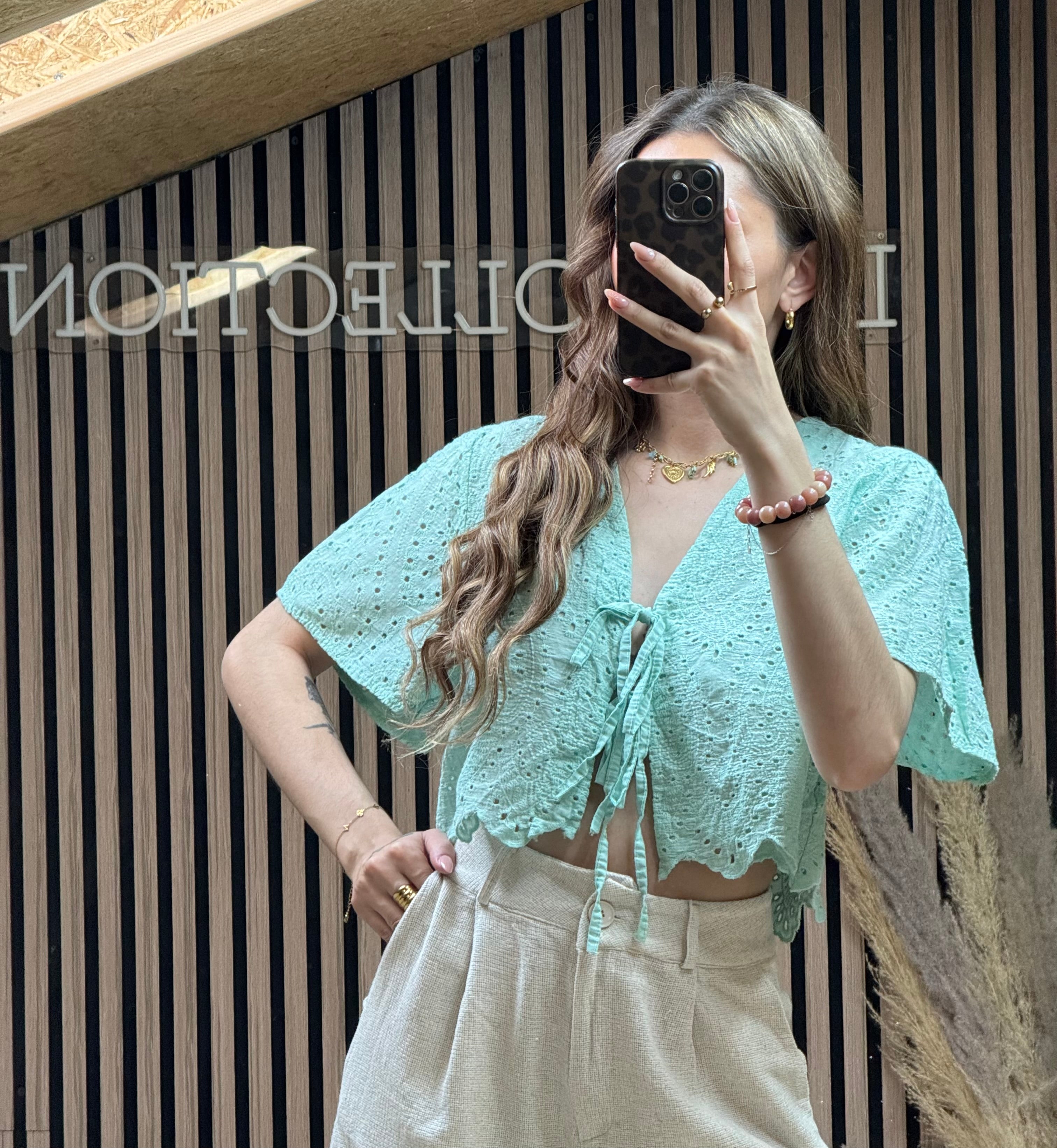 Top Taty Turquoise