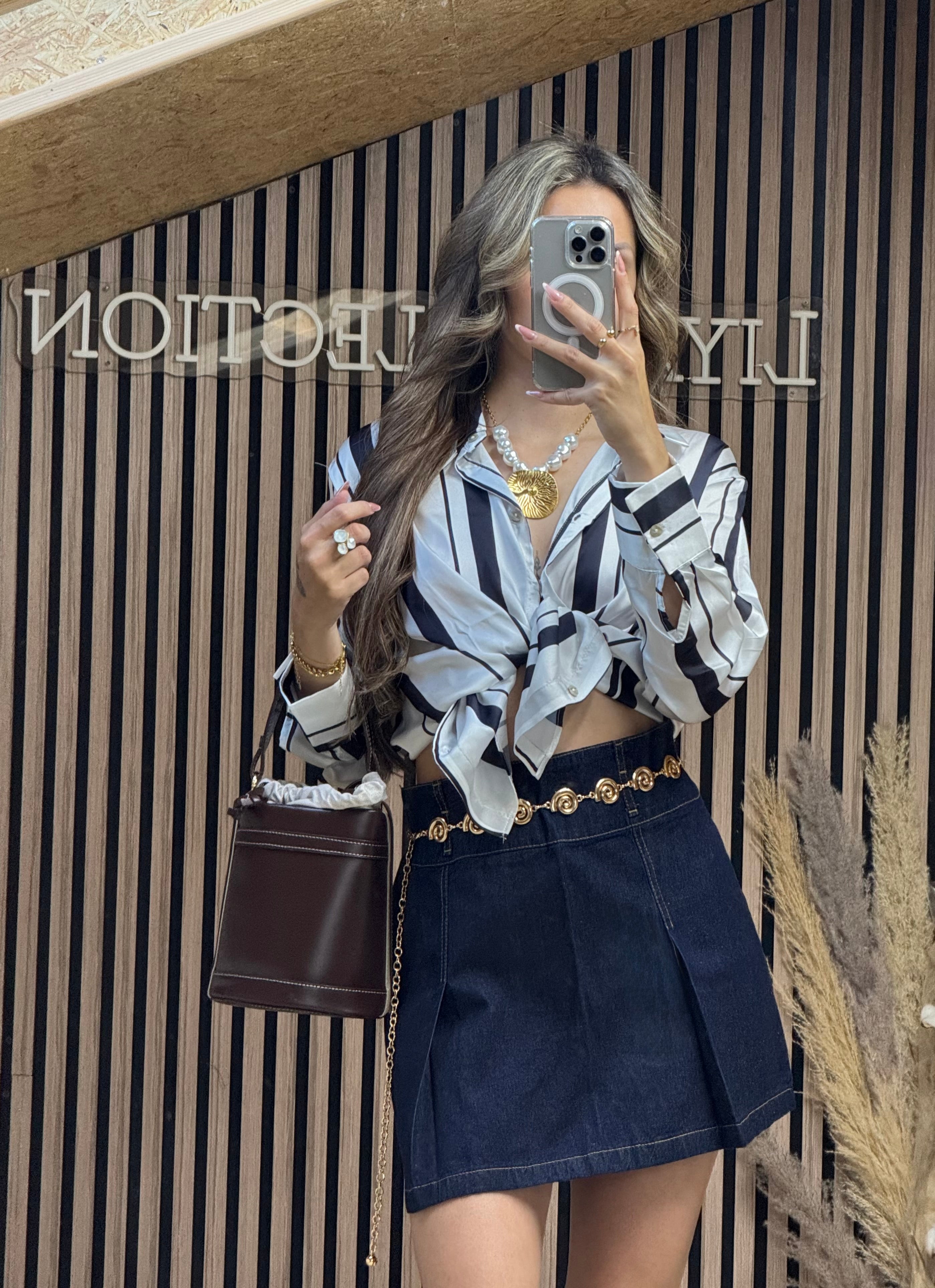 Chemise Satina Bleu
