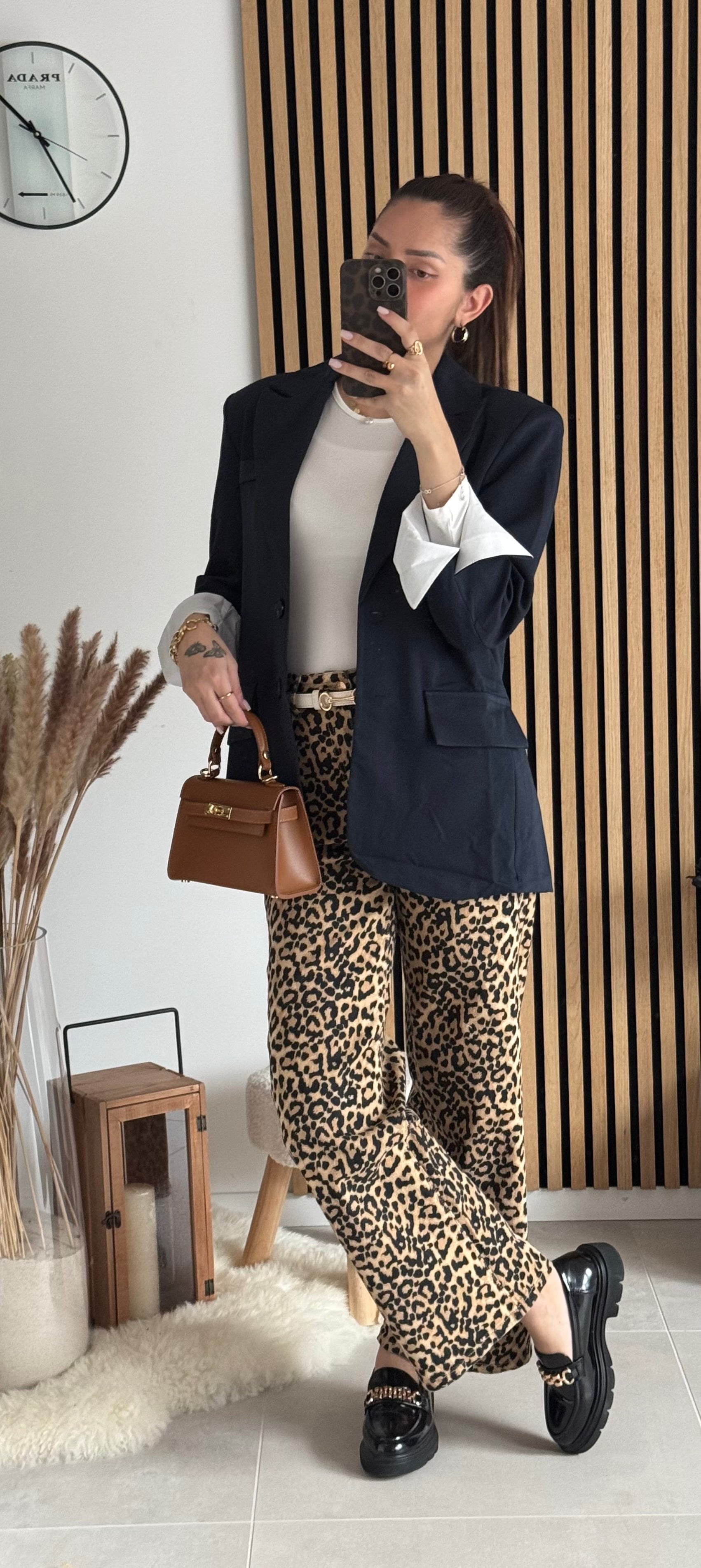 Sac inspi H Camel Grainé - 100% Cuir 🇮🇹