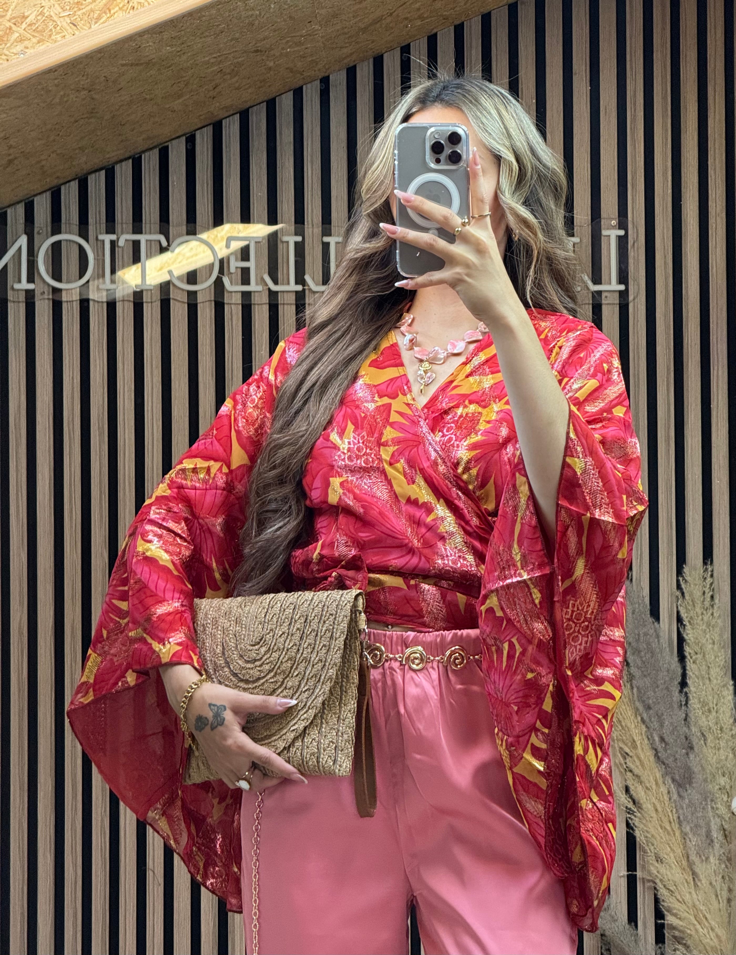 Blouse Kimono Rose