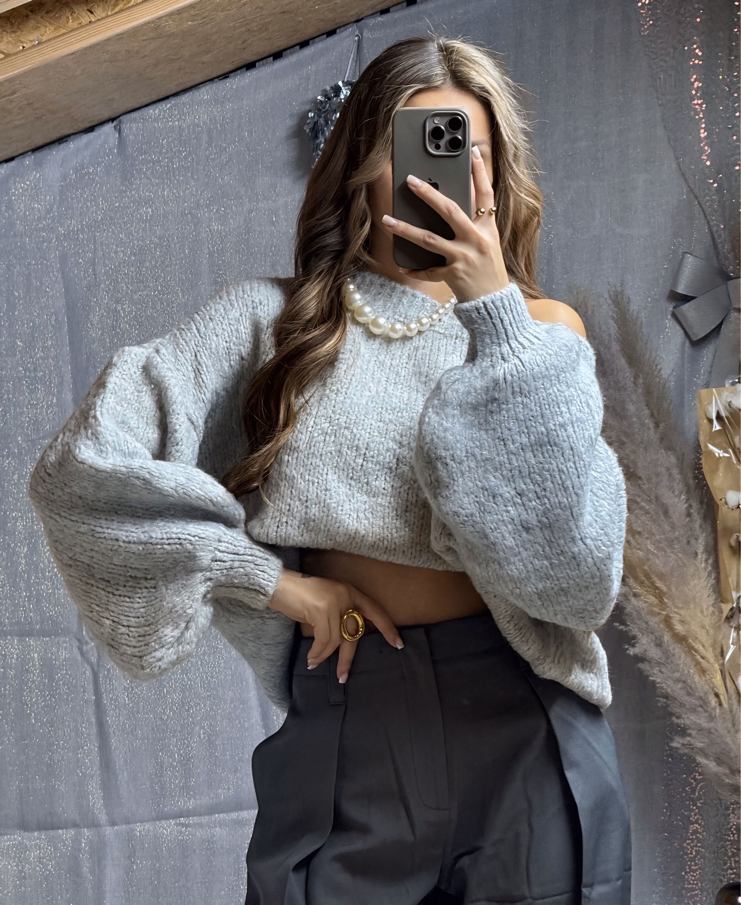 Pull Larissa Gris Clair