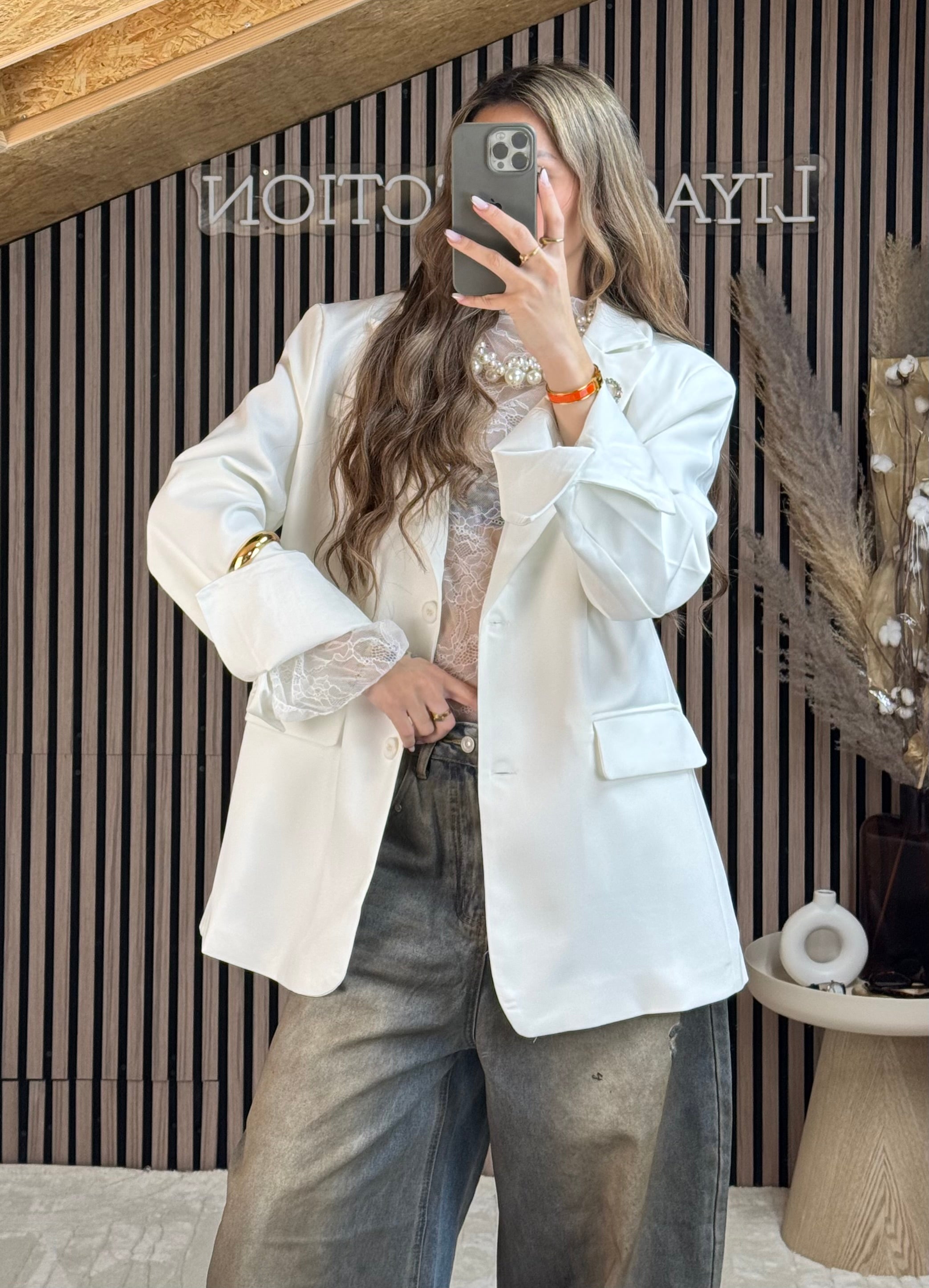 Blazer Kera Blanc « Haute Qualité »