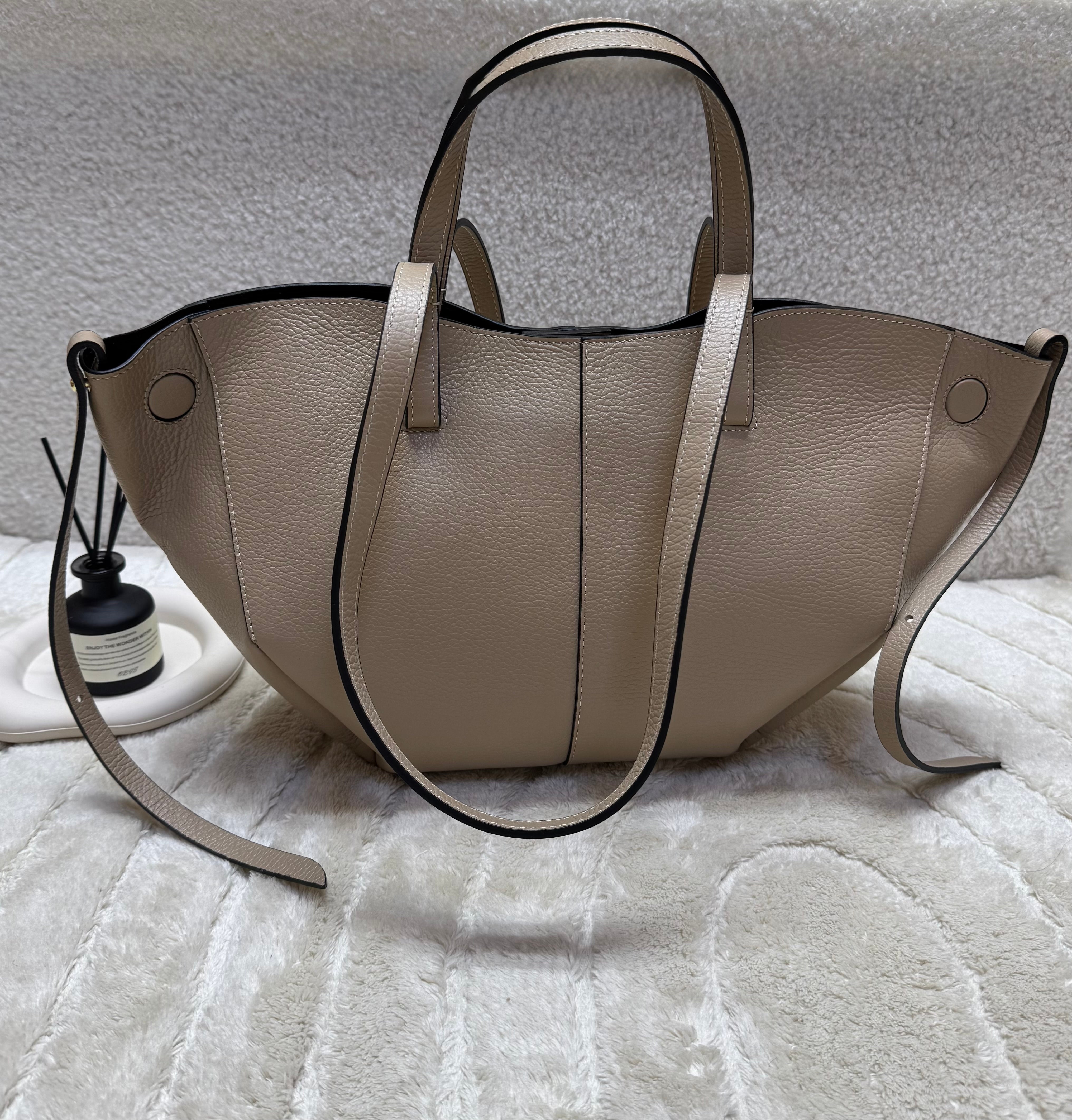 Sac Inspi Cyme Polene Taupe - 100% Cuir 🇮🇹