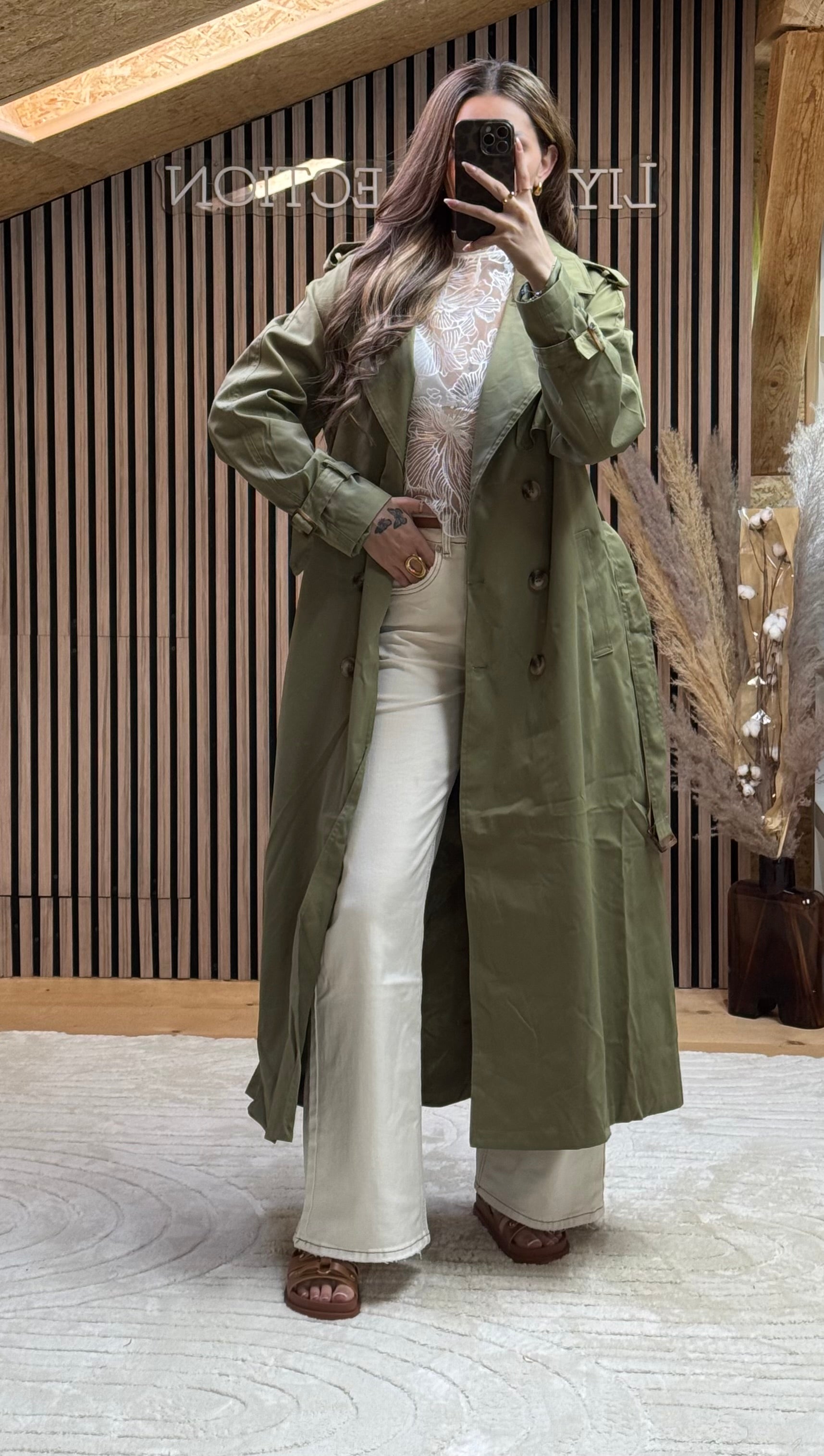 Trench Lana Kaki