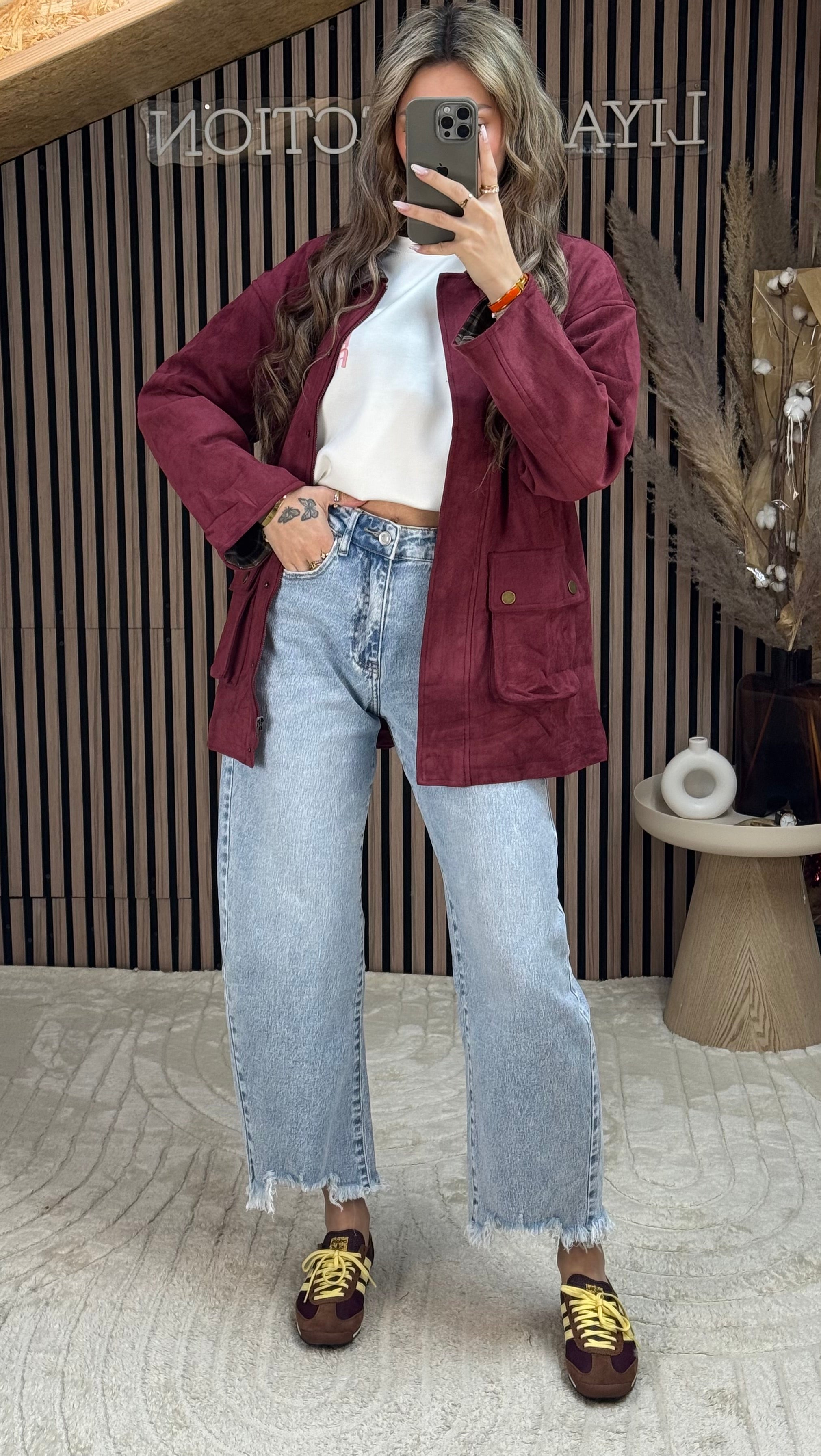 Veste Julie Bordeaux