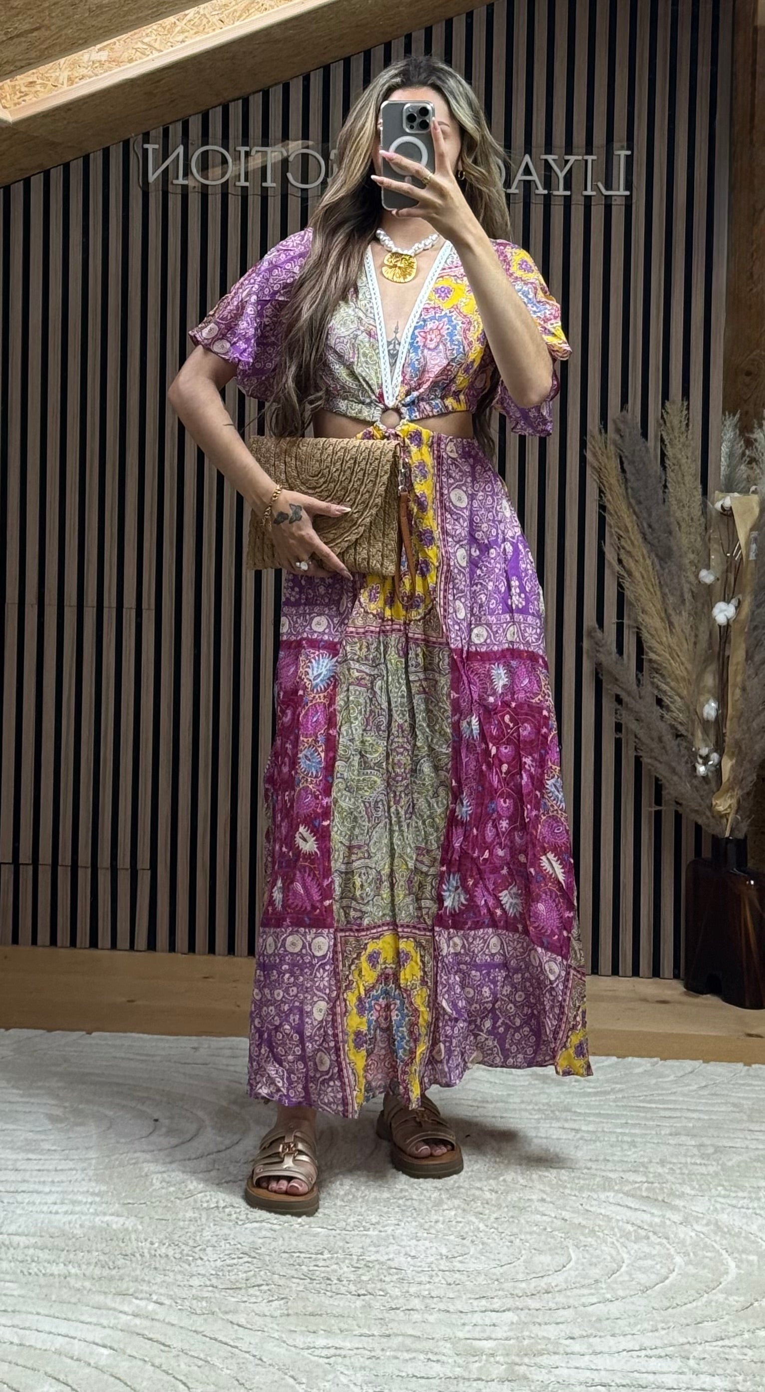 Robe bohème rose