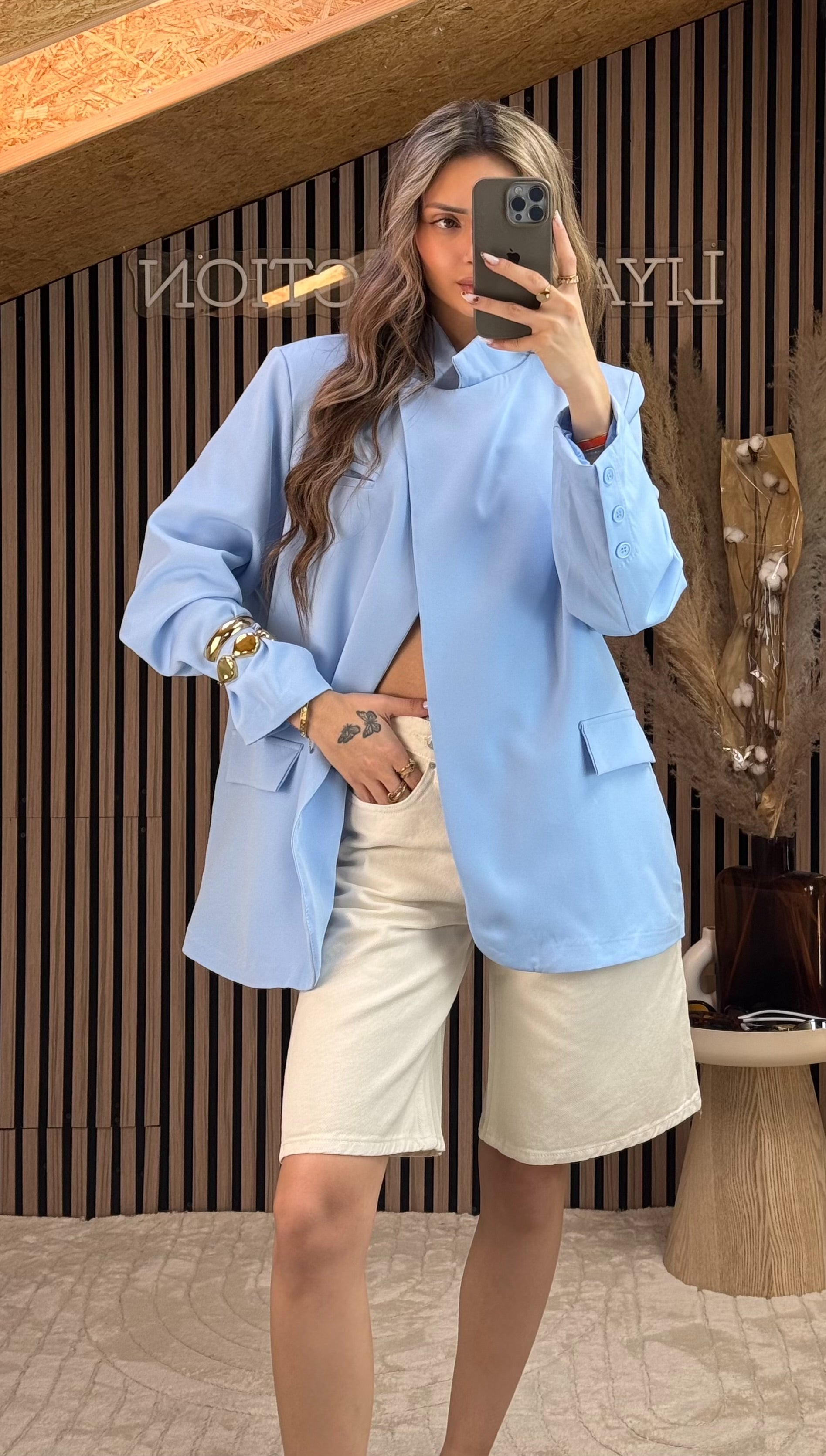 Blazer Ava col bleu