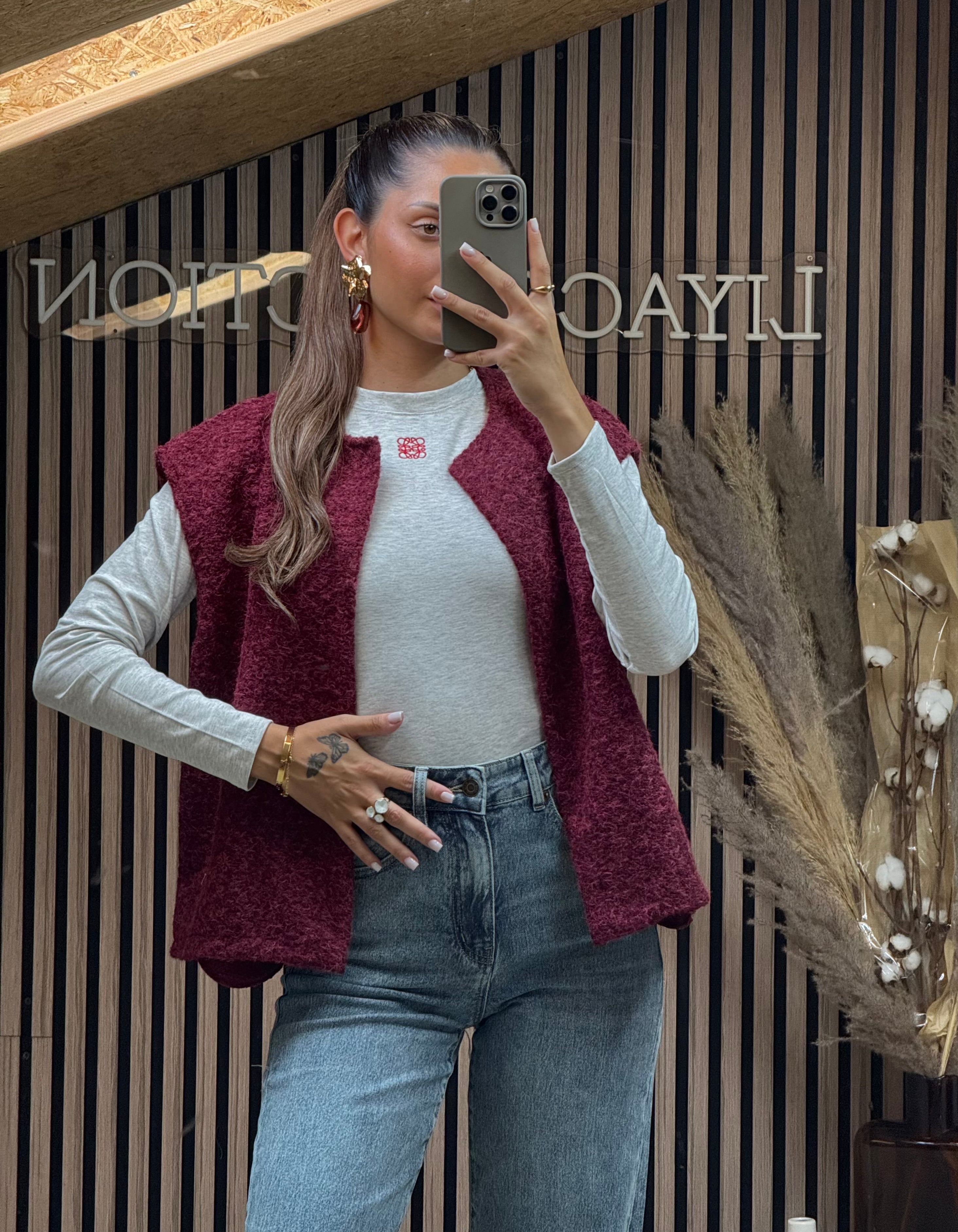 Gilet Wasley Bordeaux