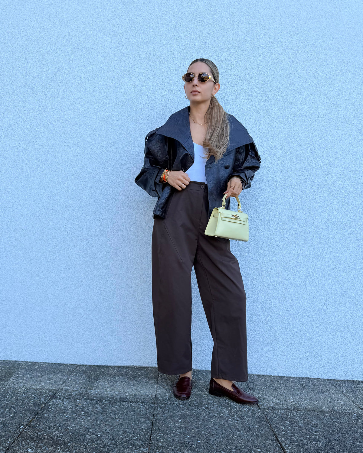 Pantalon ballon Marron