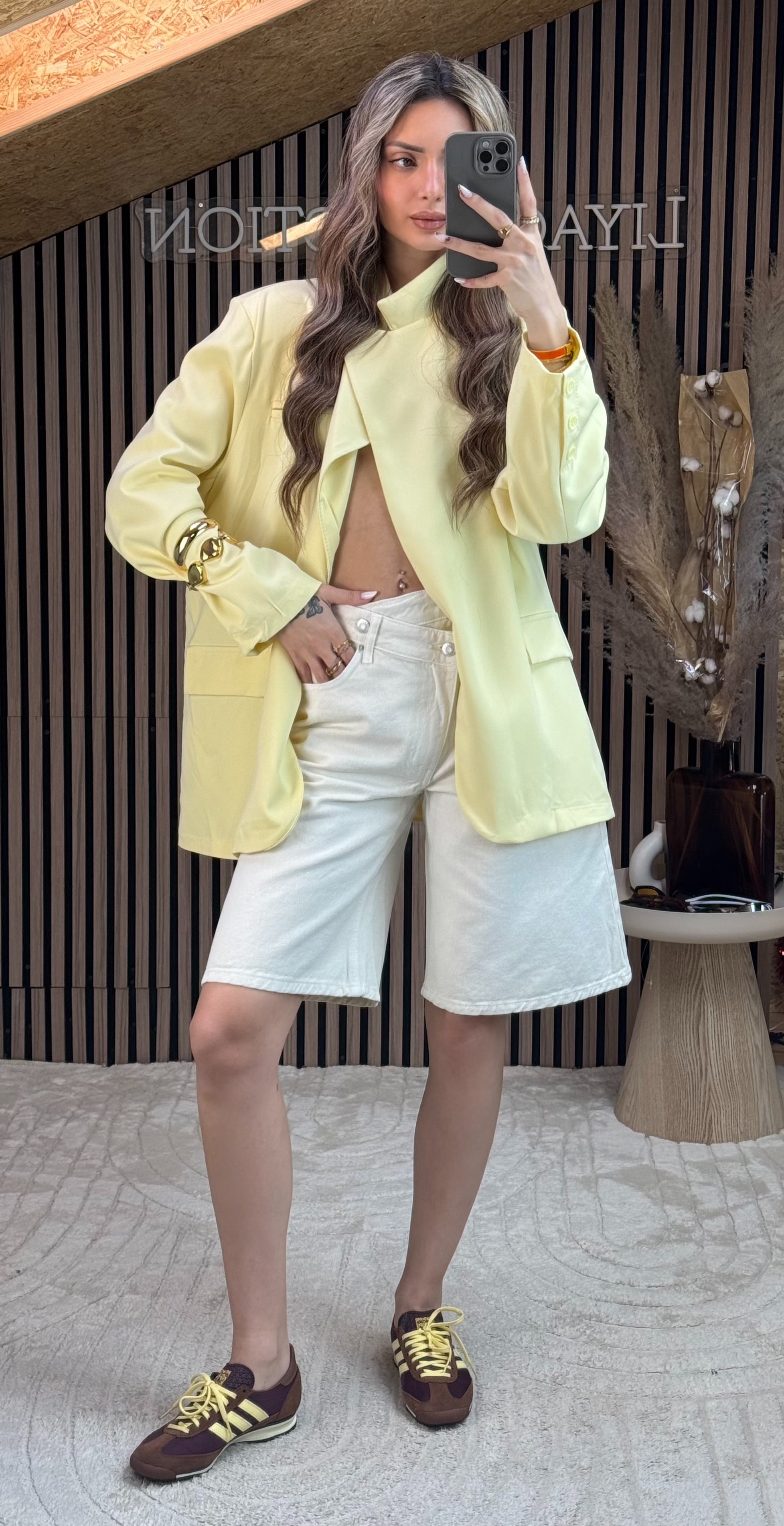 Bermuda Asymétrique blanc