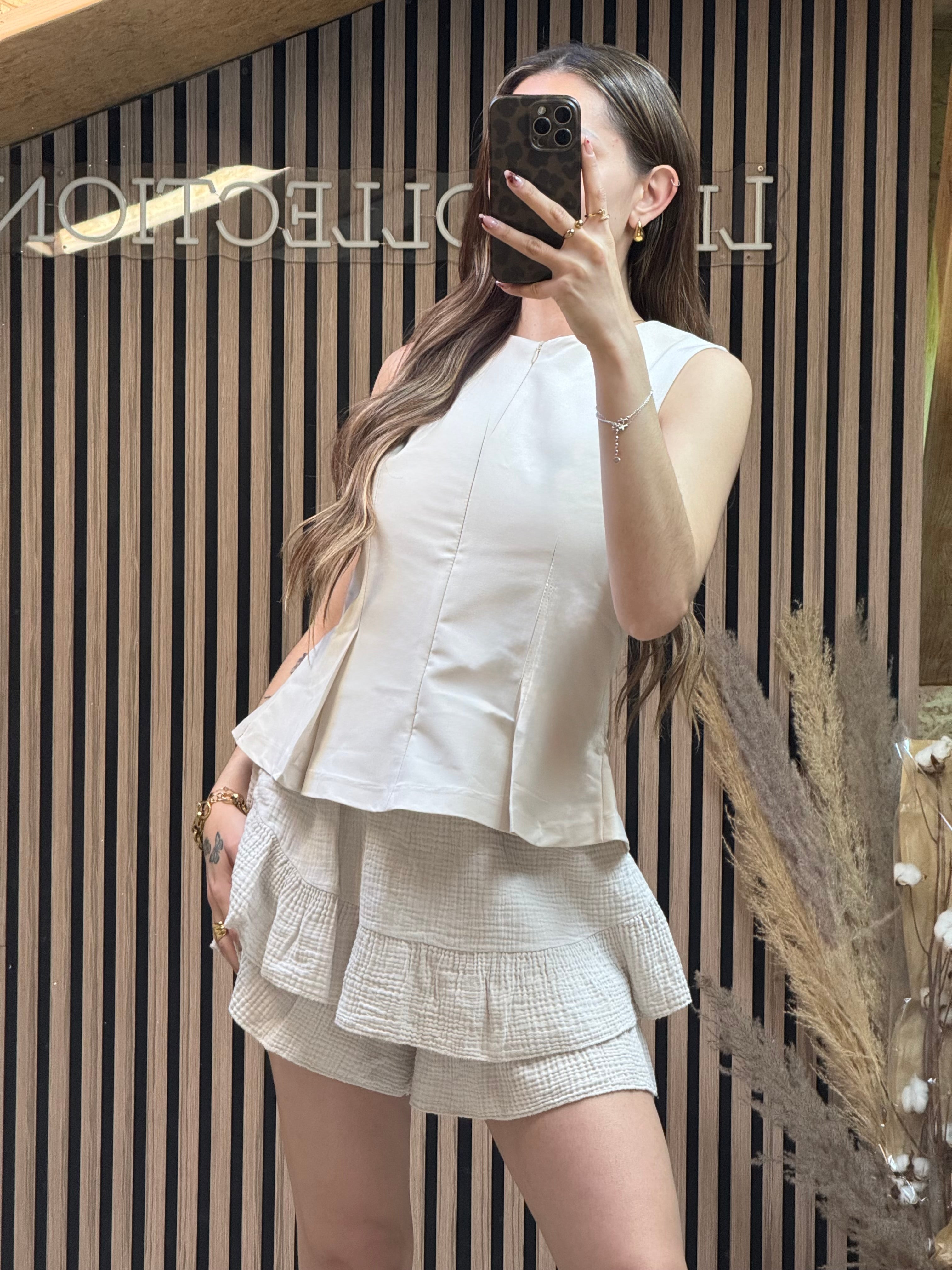 Top Edna Beige
