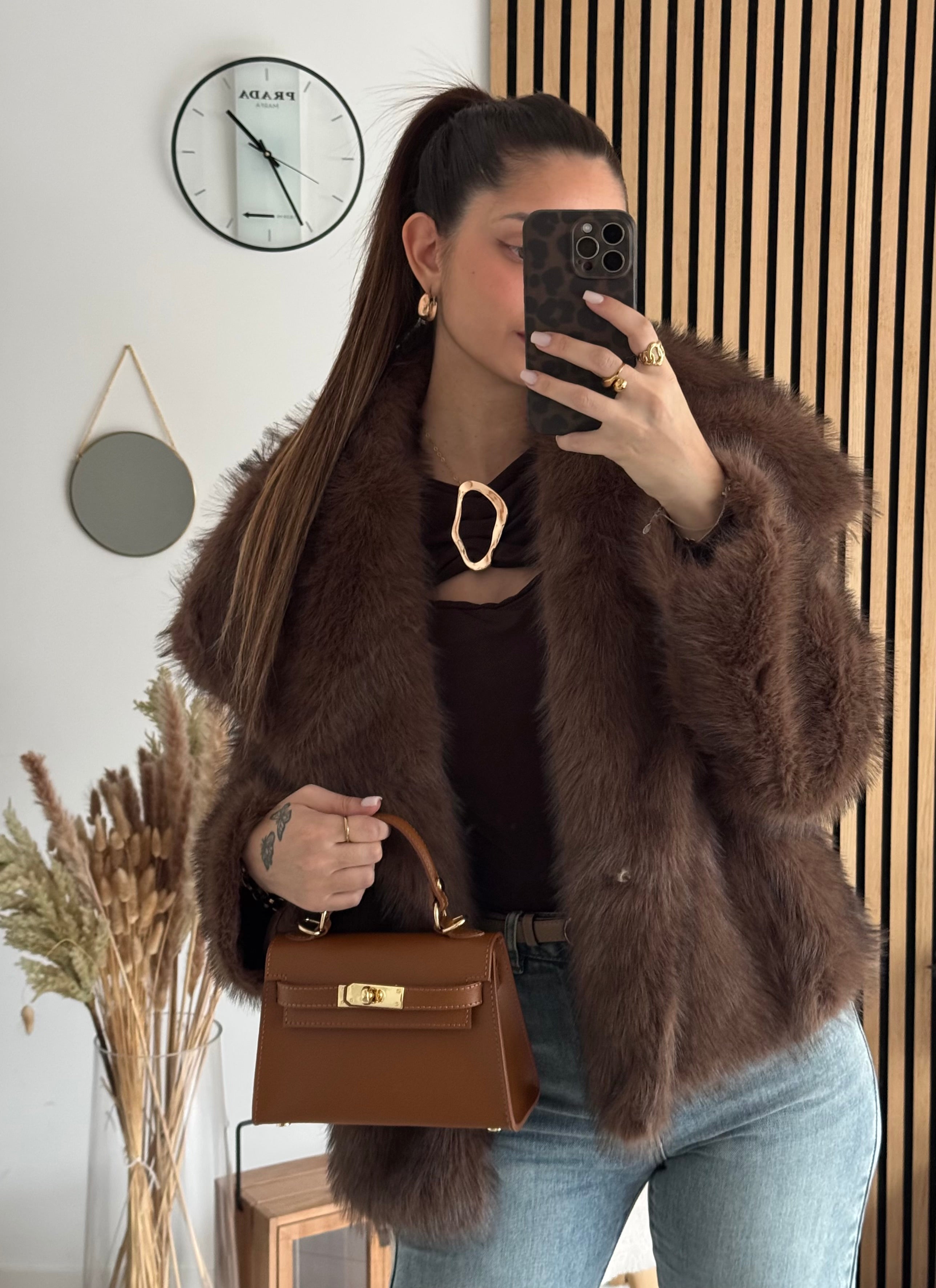 Sac inspi H Camel Grainé - 100% Cuir 🇮🇹