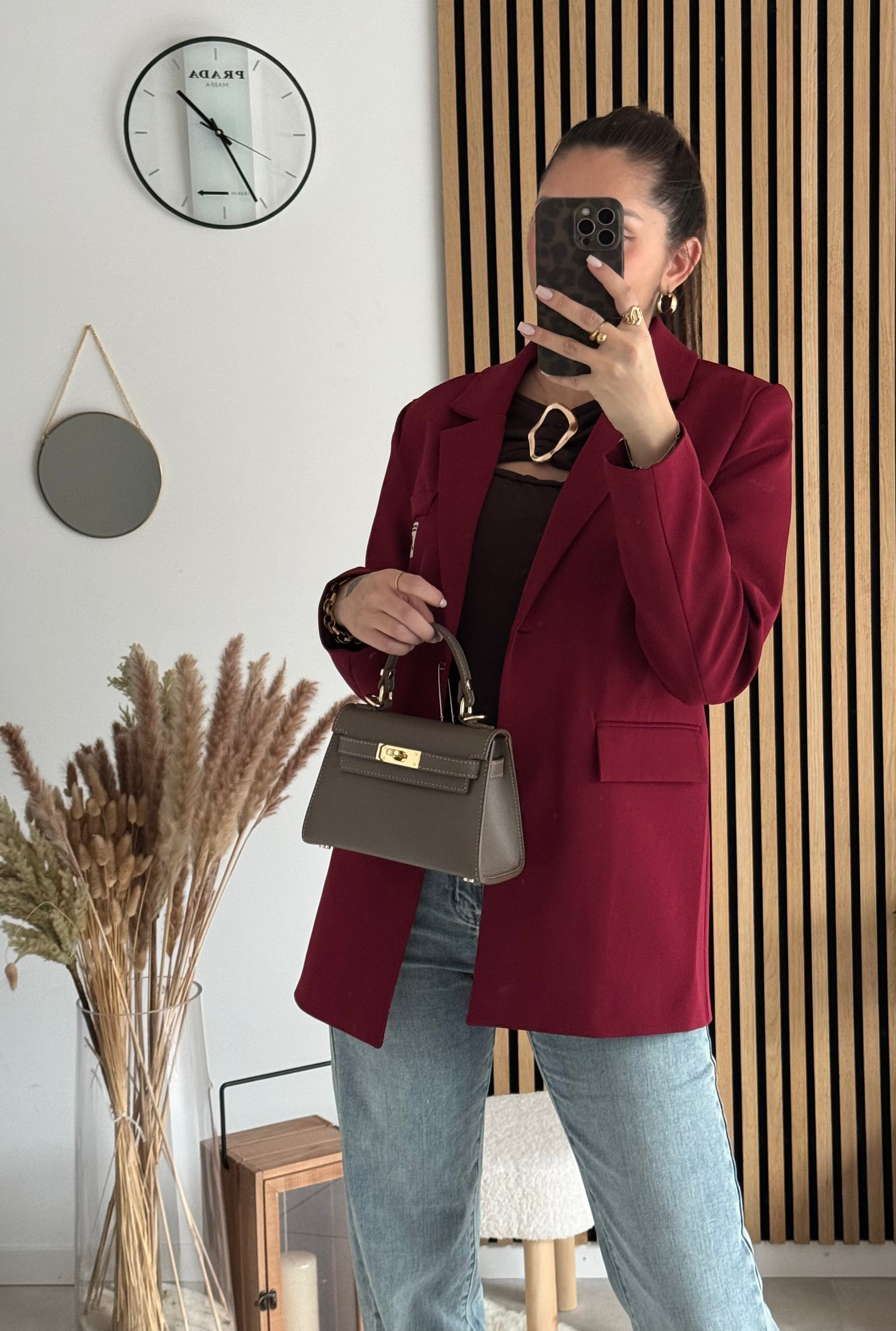 Sac inspi H Taupe Grainé - 100% Cuir 🇮🇹