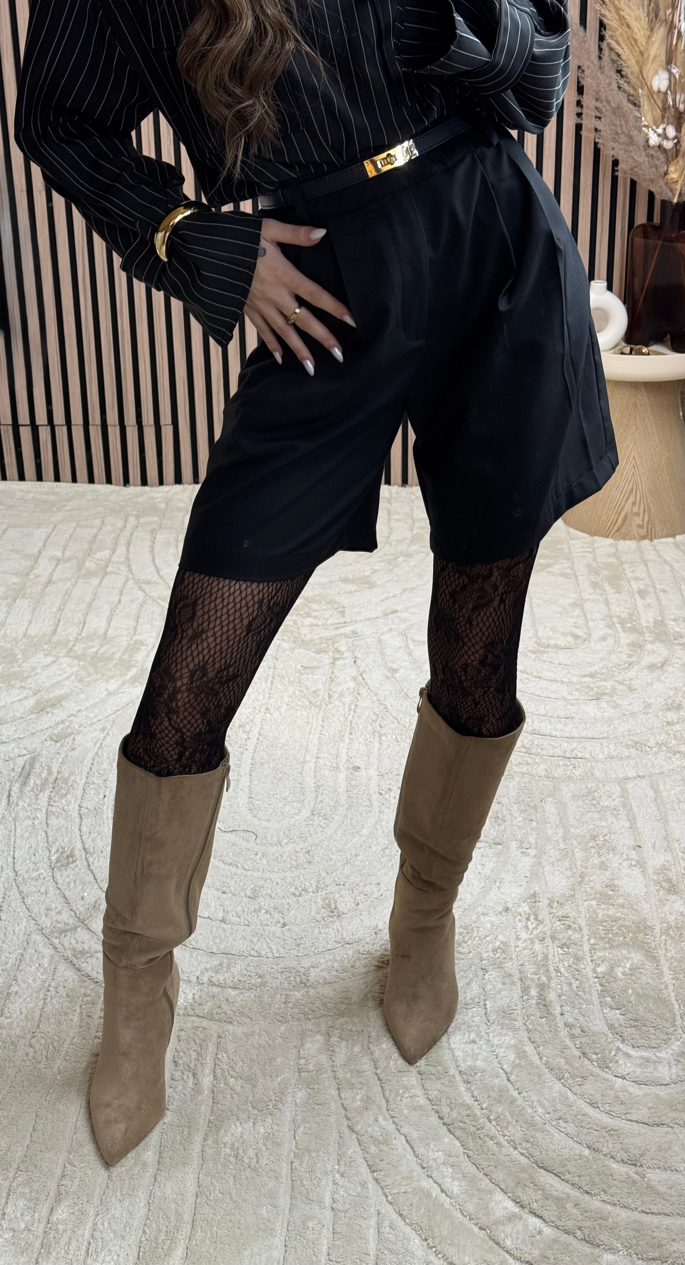 Collant Dentelle Noir