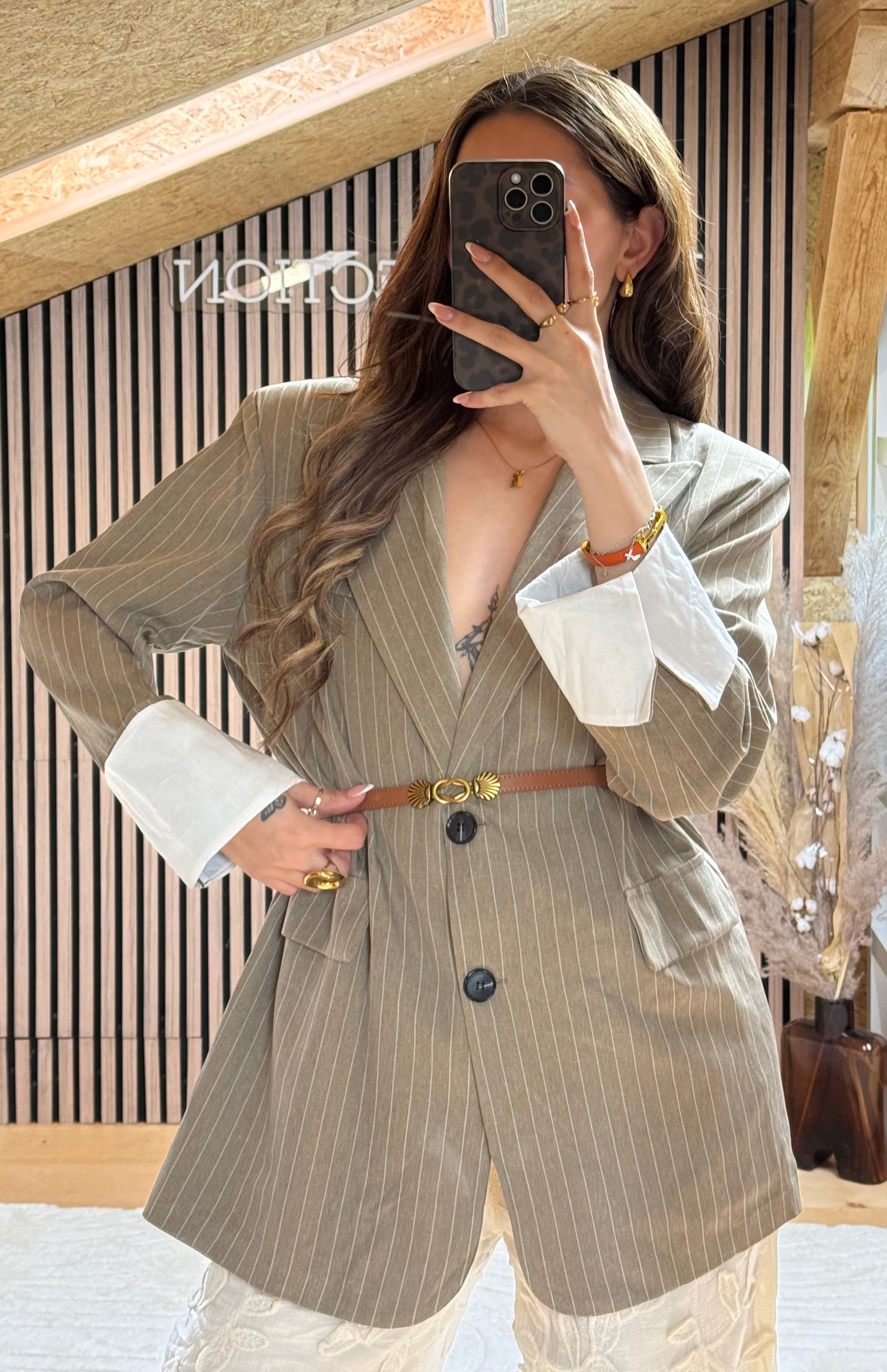Ceinture Laya Camel 100% Cuir 🇮🇹