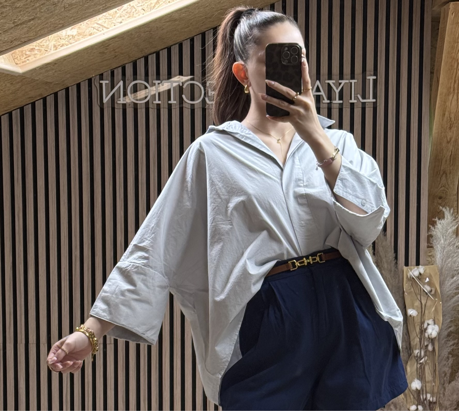 Chemise Loria Gris Clair