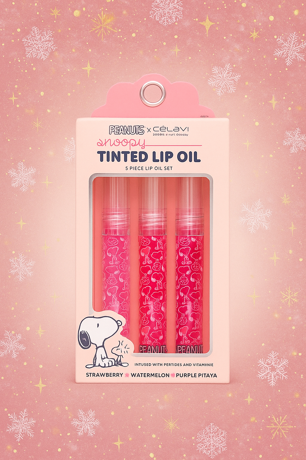 Coffret trio Huile à lèvres Peanuts Snoppy