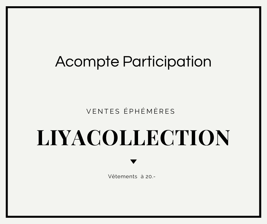 PARTICIPATION À LA VENTE ÉPHÉMÈRE